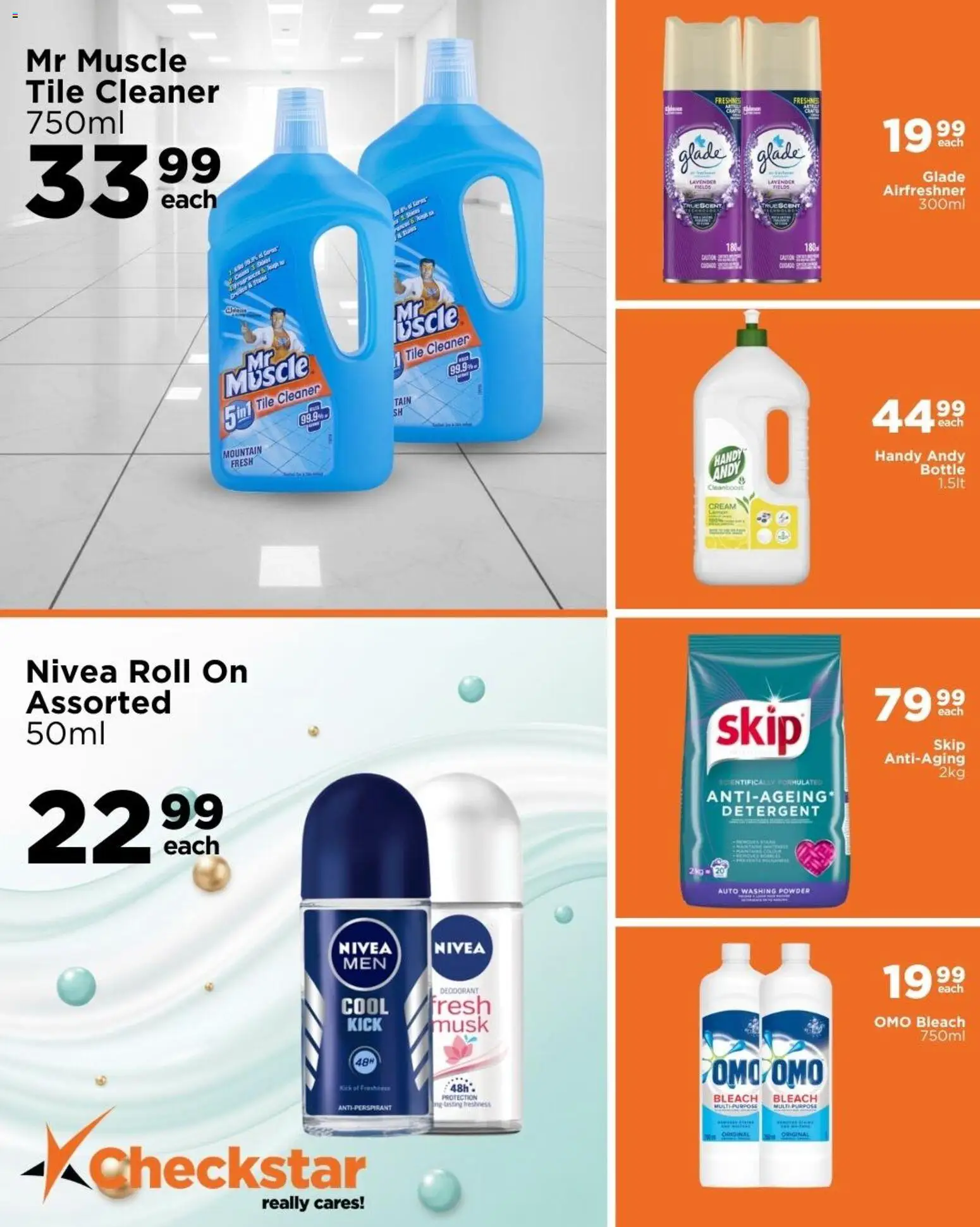 New Check Star catalogue – valid from 25.02.2026 | Page: 7 | Products: Bleach, Powder, Cream, Deodorant