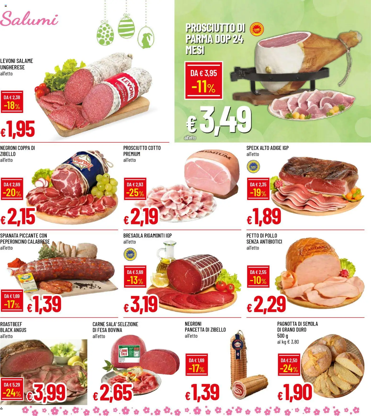 Volantino Galassia del 26.03.2026 | Pagina: 6 | Prodotti: Speck, Prosciutto Cotto, Bresaola, Pancetta