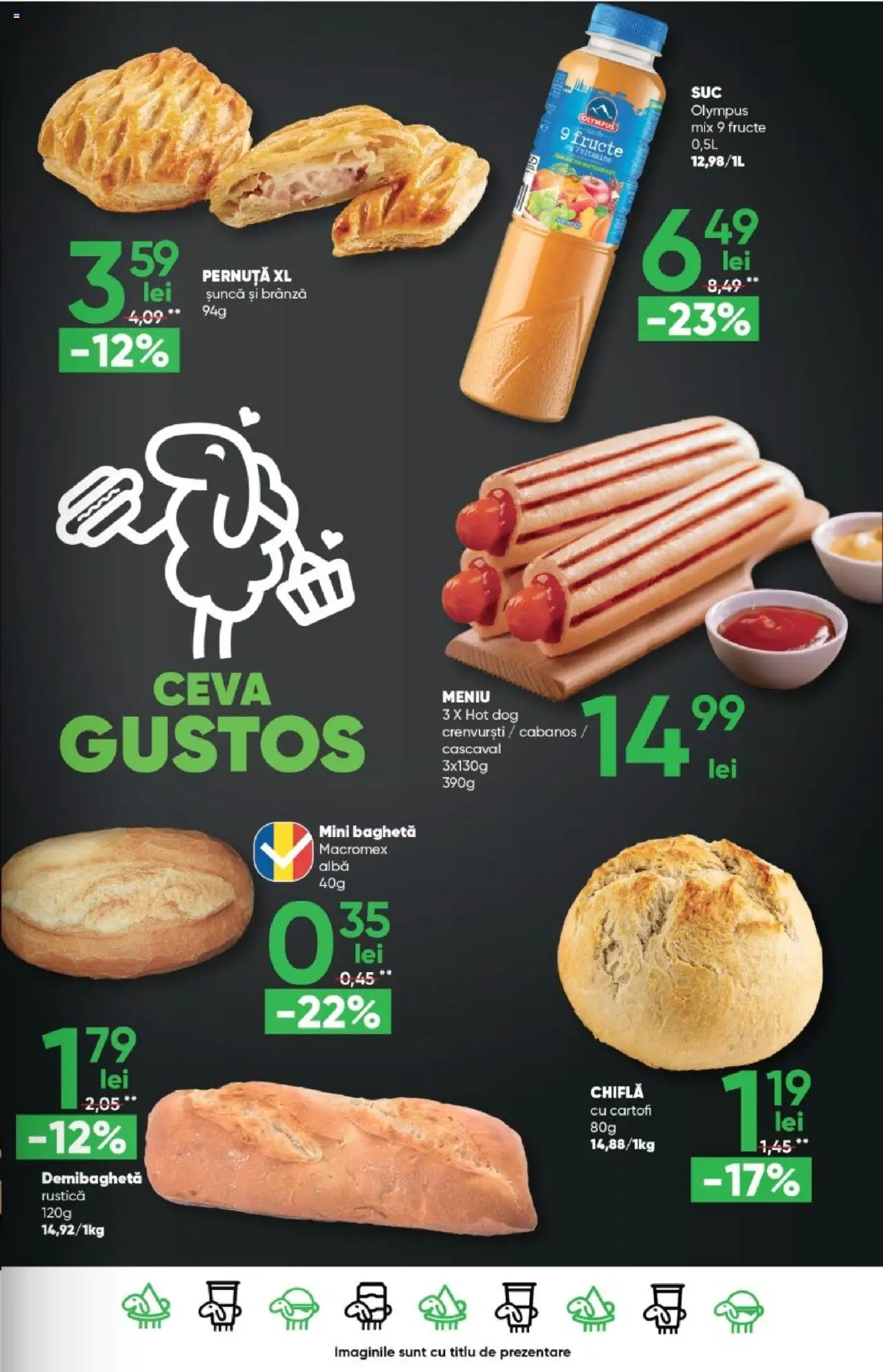 Noul catalog Profi – valabil de la 01.10.2025 | Pagină: 19 | Produse: Chiflă, Brânză, Șuncă, Fructe