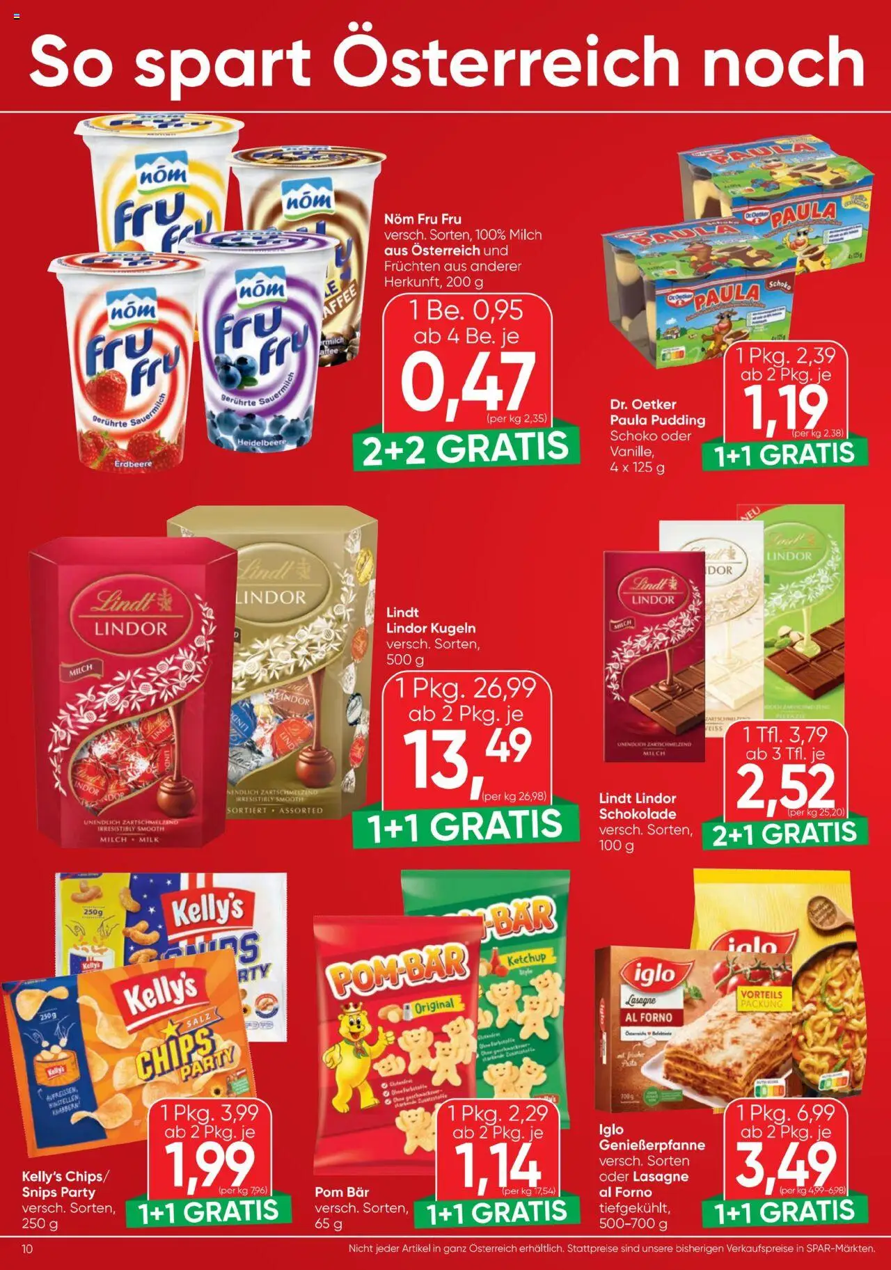 Spar Flugblatt gültig ab 18.06.2025 | Seite: 10 | Produkte: Rizsliszt, Salz, Milch, Schokolade