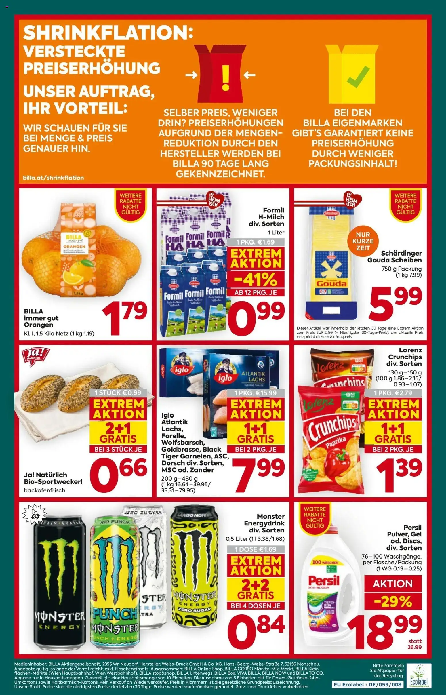 Billa Plus Flugblatt - Wien gültig ab 08.01.2026 | Seite: 20 | Produkte: Zucker, Orangen