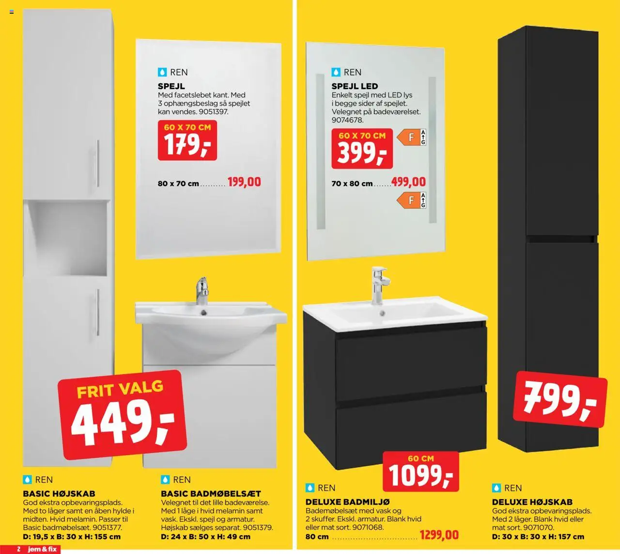 Jem & fix Tilbudsavis gyldig fra 24.08.2025 | Side: 2 | Produkter: Hylde, Spejl