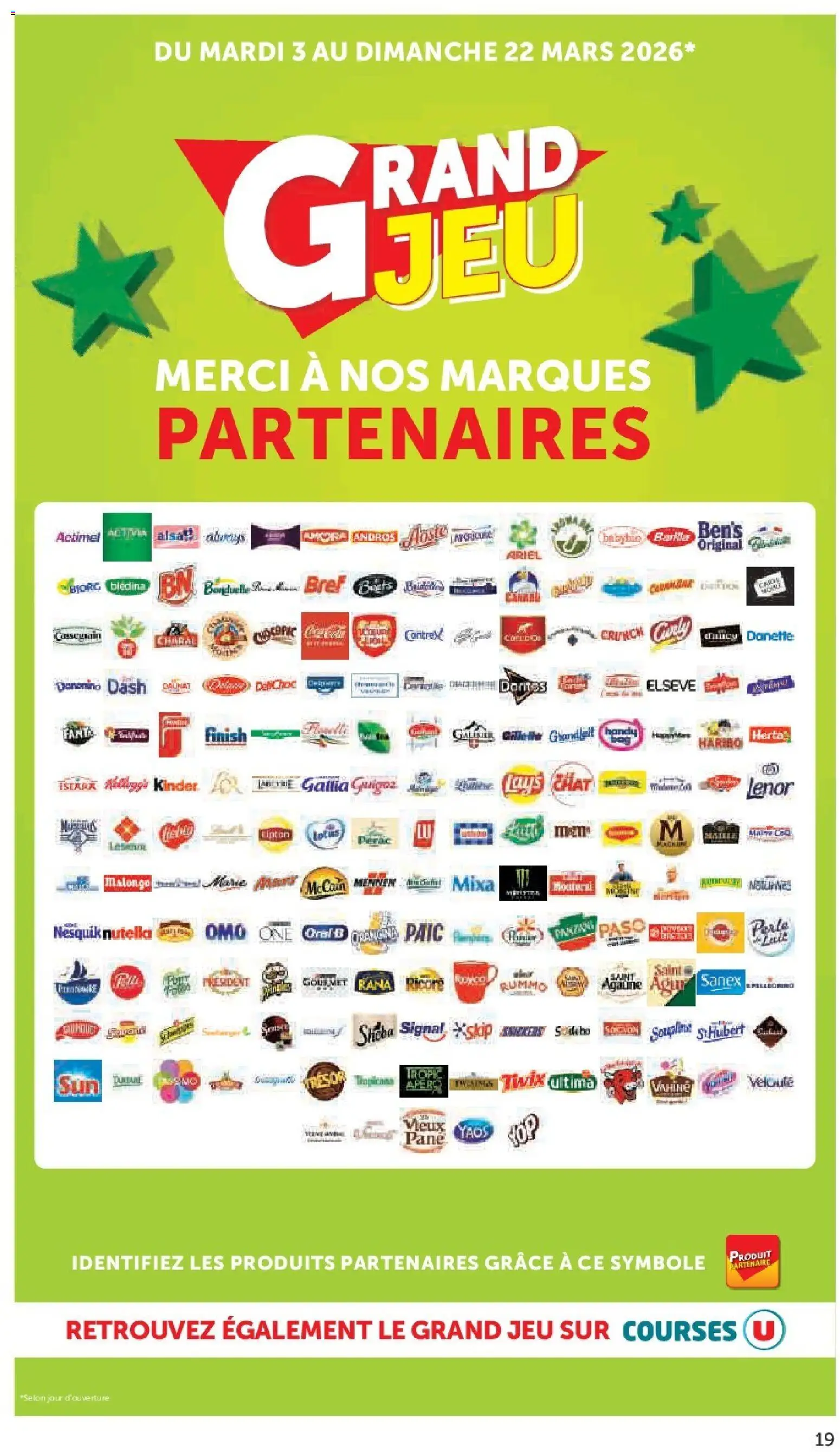 {H1} | Page: 19 | Produits: Ariel, Actimel, Guigoz, Nutella