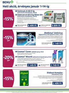BENU Gyógyszertárak Akciós újság - amely érvényes a következő dátumtól: 01.01.2026 | Oldal: 2