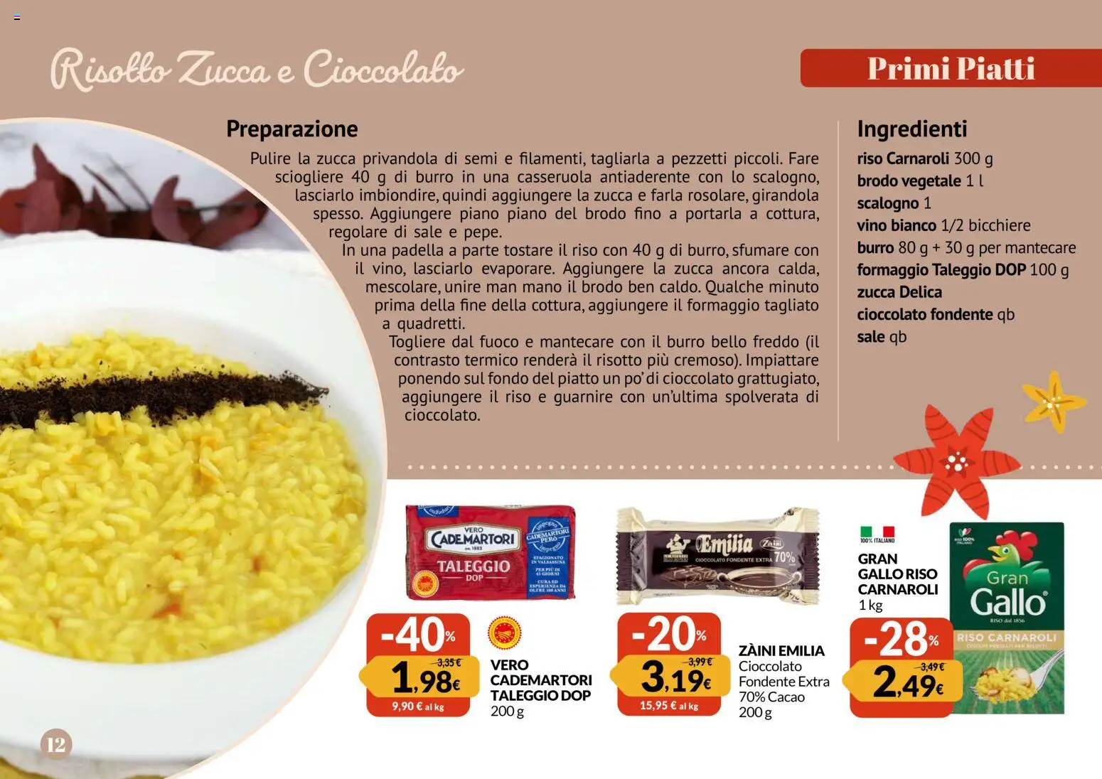 Volantino Galassia del 24.11.2025 | Pagina: 12 | Prodotti: Riso, Piatto, Casseruola, Vino bianco