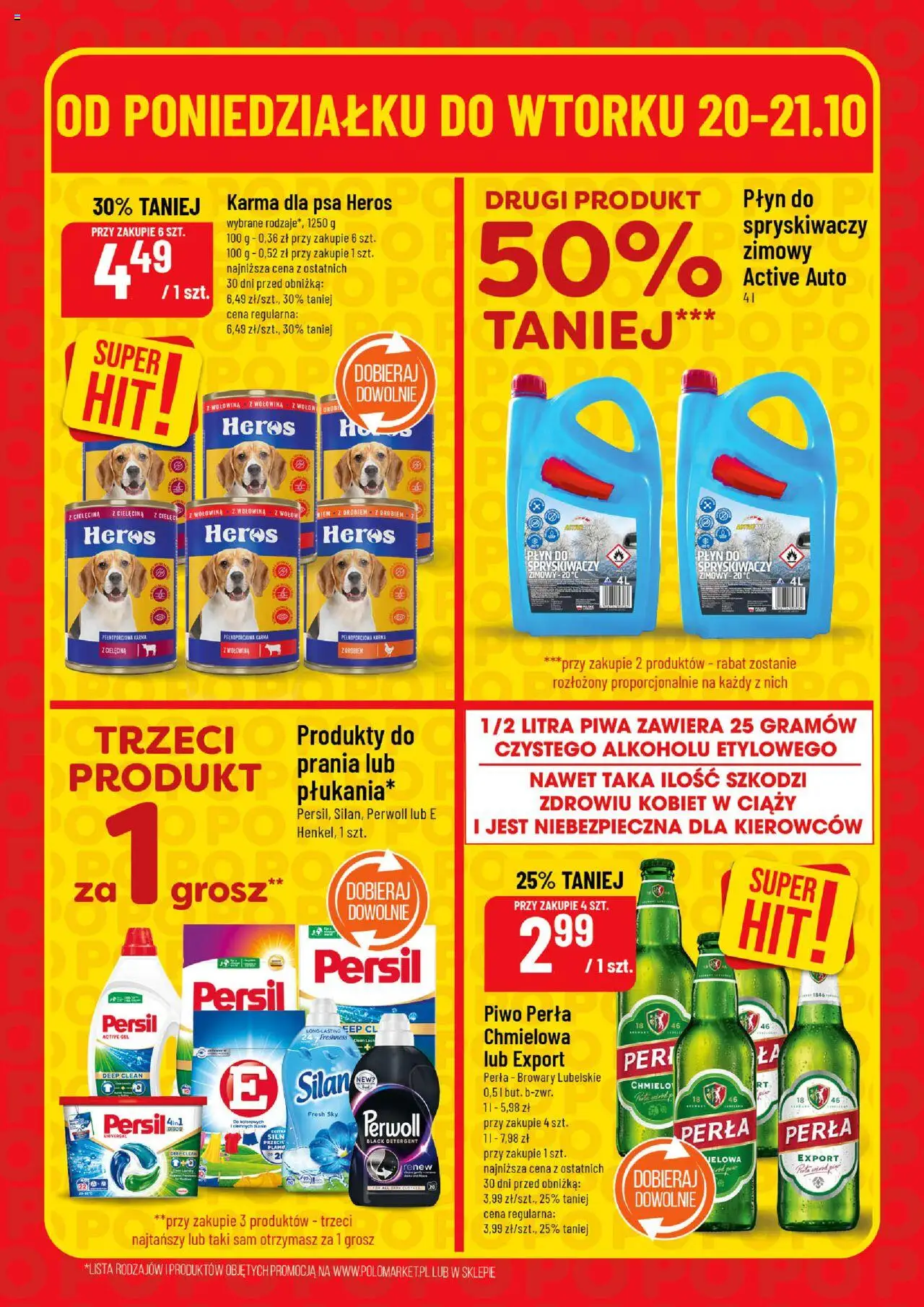 POLOmarket Gazetka - Super Hity od 20.10.2025 | Strona: 6 | Produkty: Persil, Płyn do spryskiwaczy, Piwo perła, Wołowina