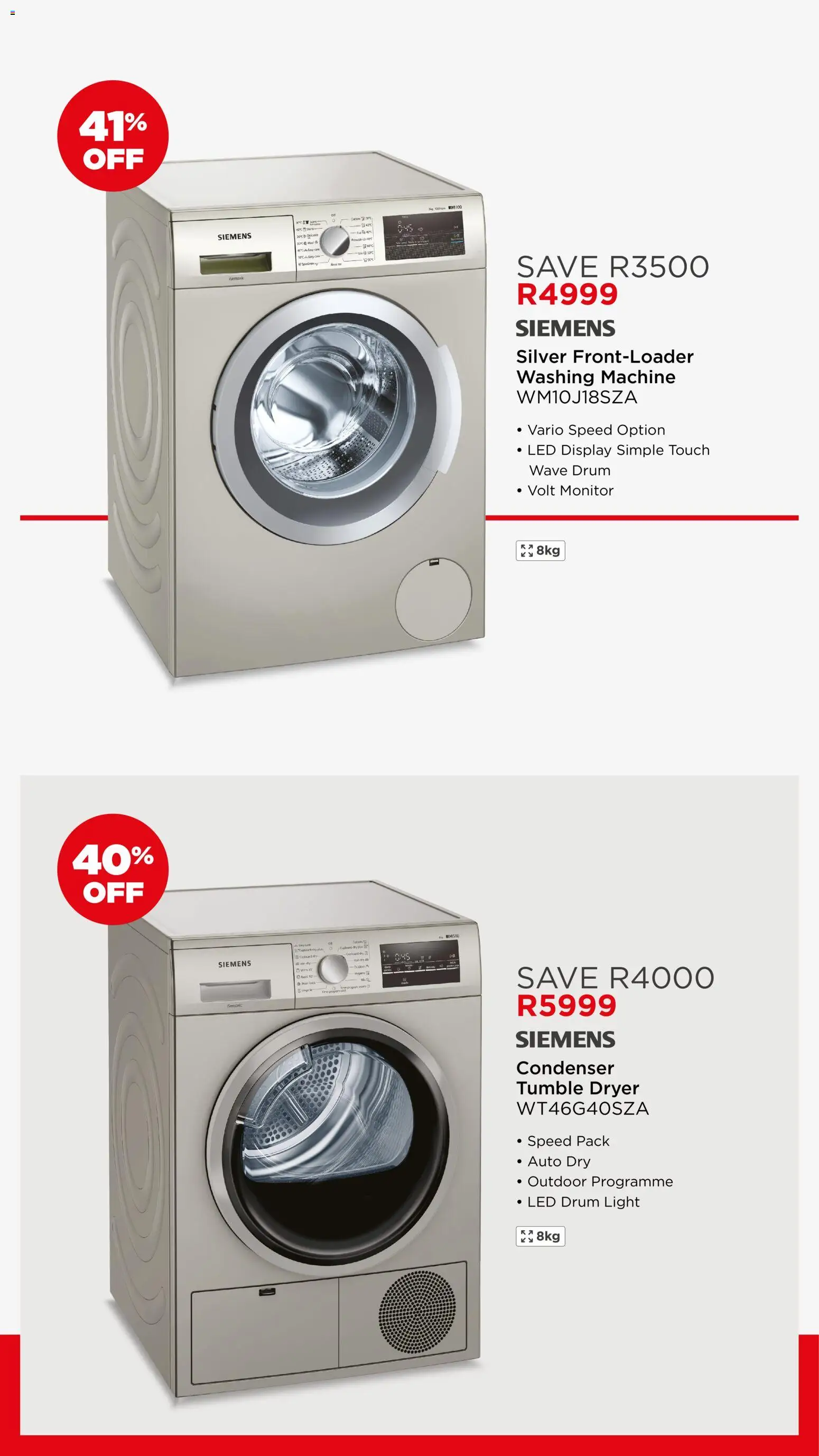 New House and Home catalogue – valid from 07.04.2026 | Page: 12 | Products: Monitor, Dryer, Light, Tumble dryer