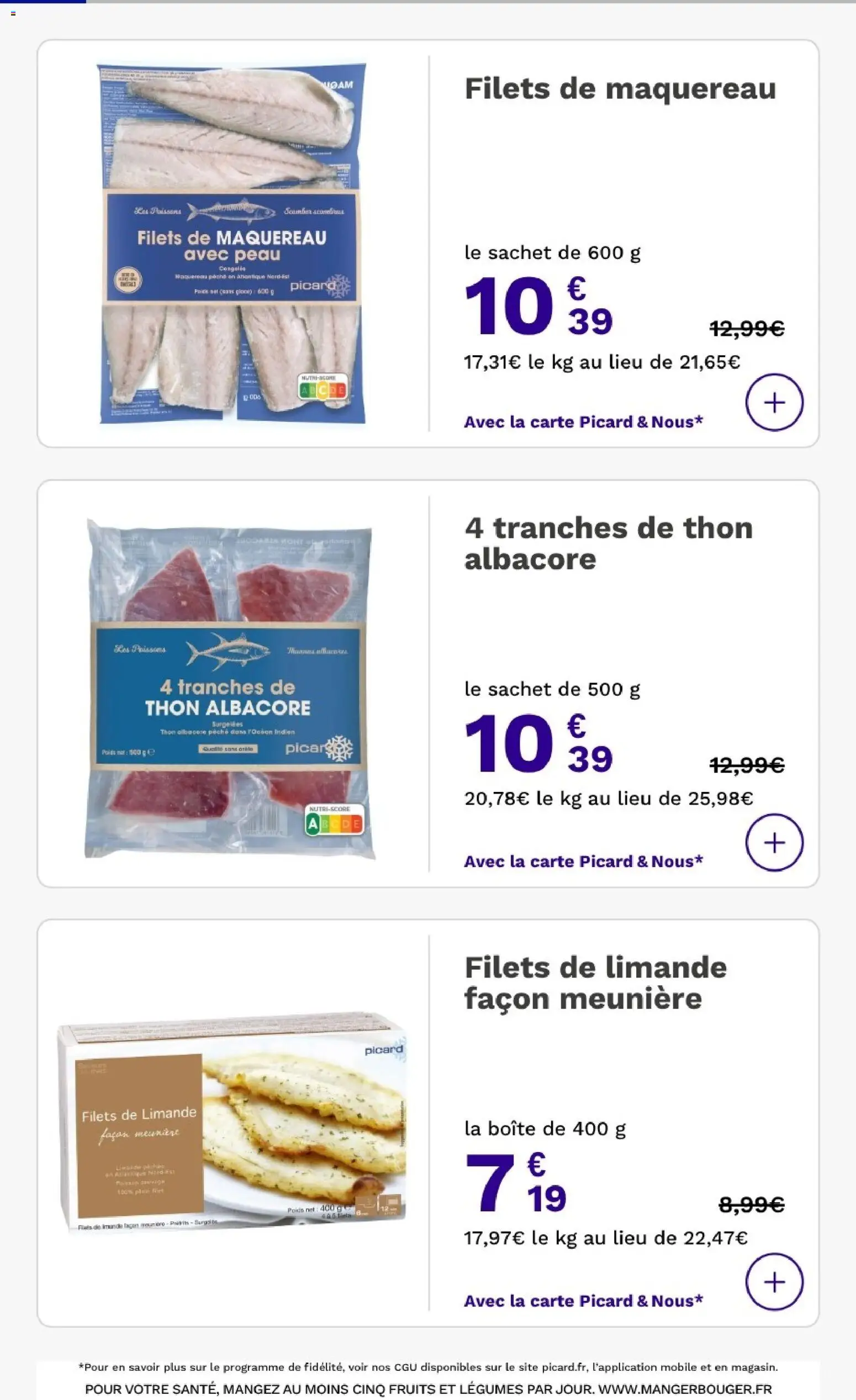 {H1} | Page: 16 | Produits: Pêche, Poids, Maquereau, Thon