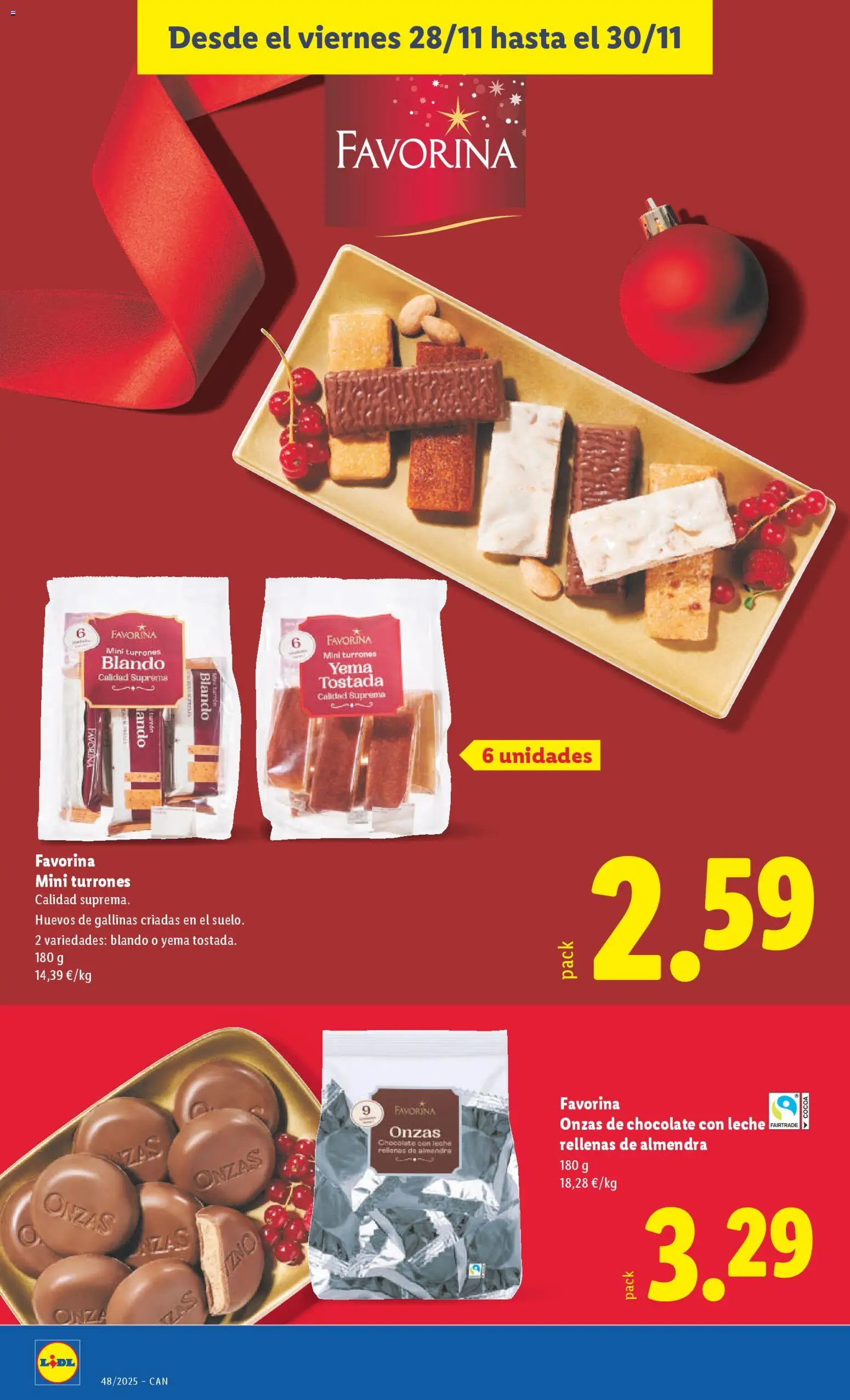 Lidl - Canarias  │ válido desde el 24.11.2025 | Página: 32 | Productos: Leche, Huevos, Chocolate, Chocolate con leche