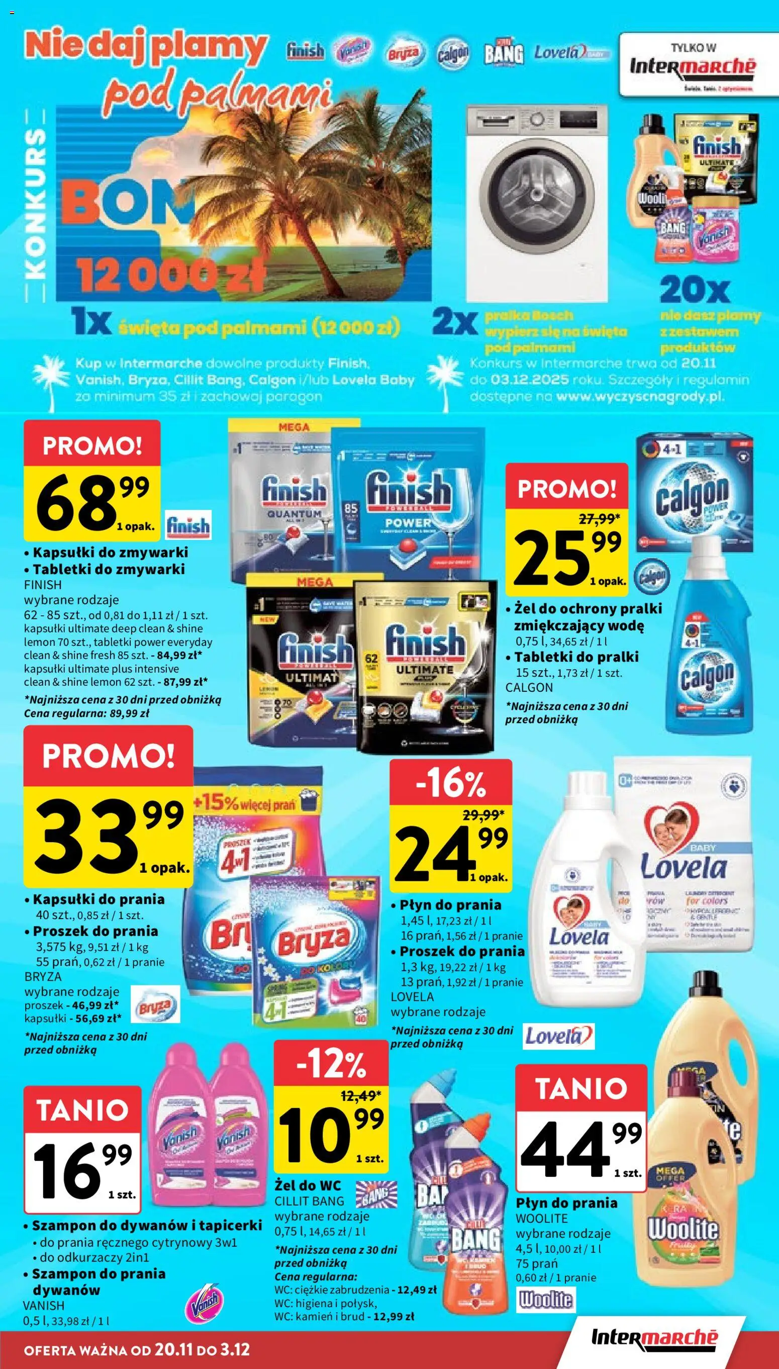 Intermarche Gazetka od 20.11.2025 | Strona: 35 | Produkty: Calgon, Kapsułki do prania, Lovela, Lovela Kapsułki