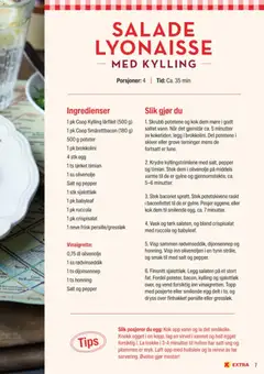 Forhåndsvisning av Coop Extra Middagsdisken Bonjour Frankrike gyldig fra 10.03.2026 | Side: 7