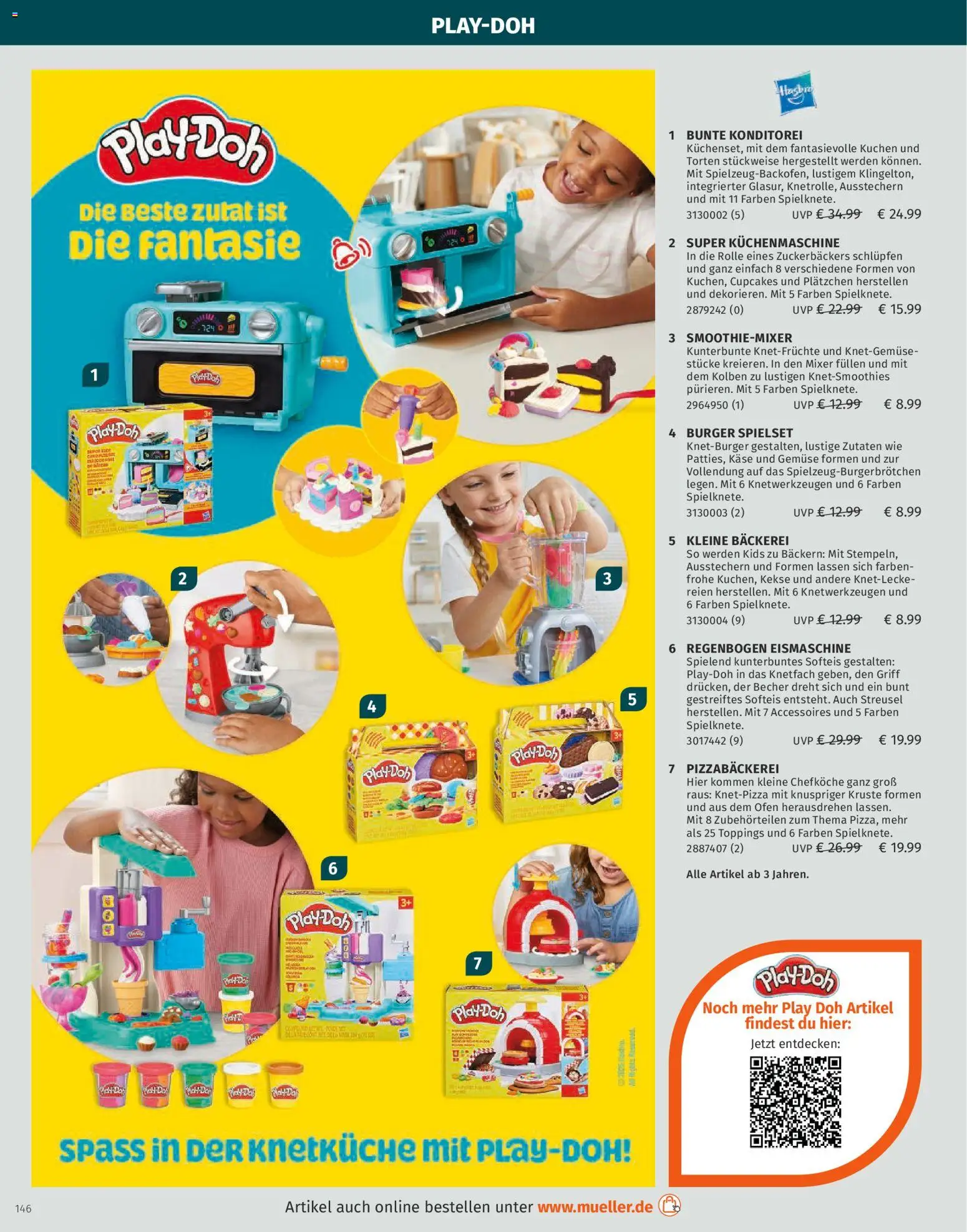 Müller Spielwarenkatalog – gültig ab 27.10.2025 | Seite: 146 | Produkte: Mixer, Burger, Kuchen, Kekse