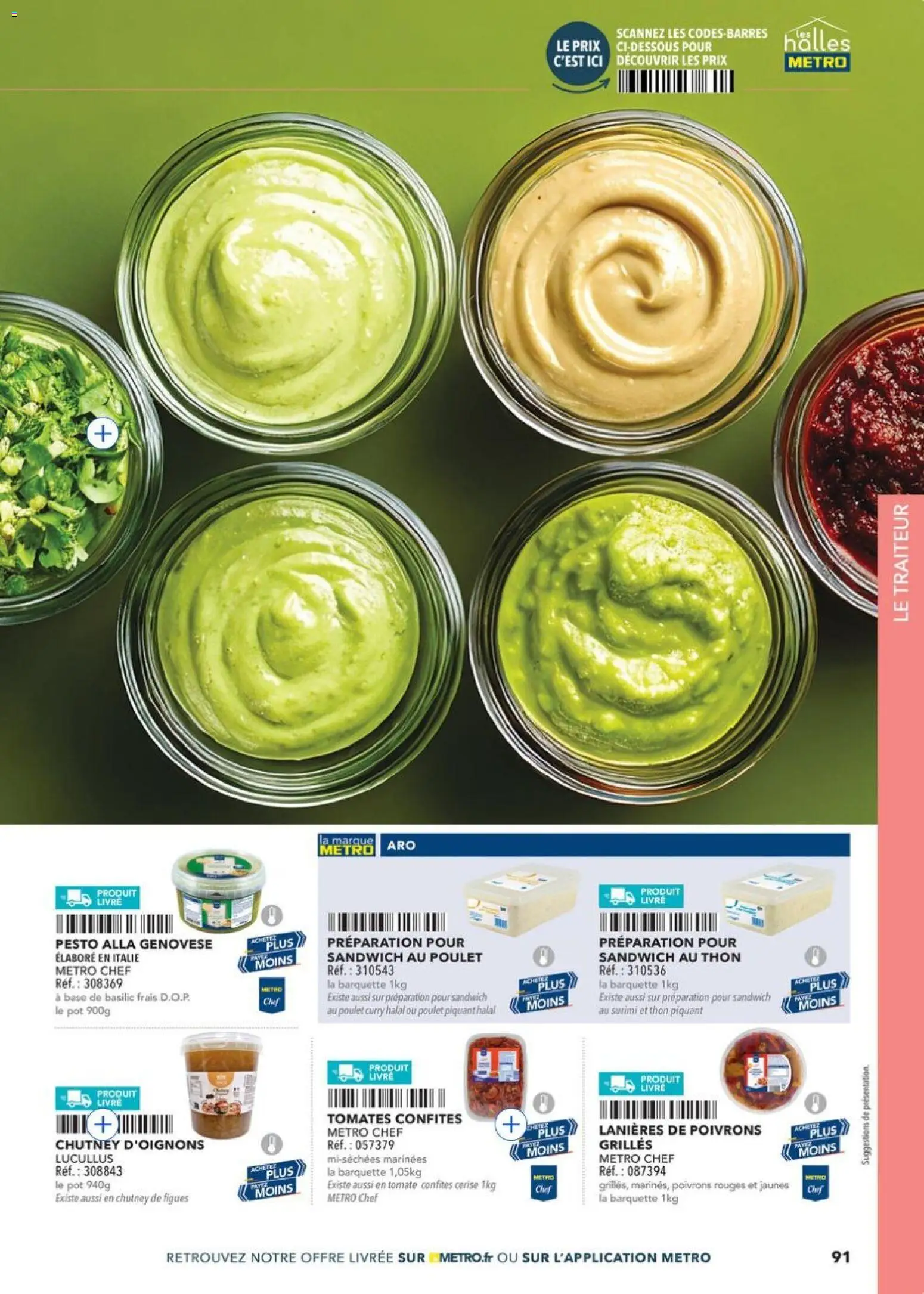 {H1} | Page: 91 | Produits: Sandwich, Curry, Thon, Tomates