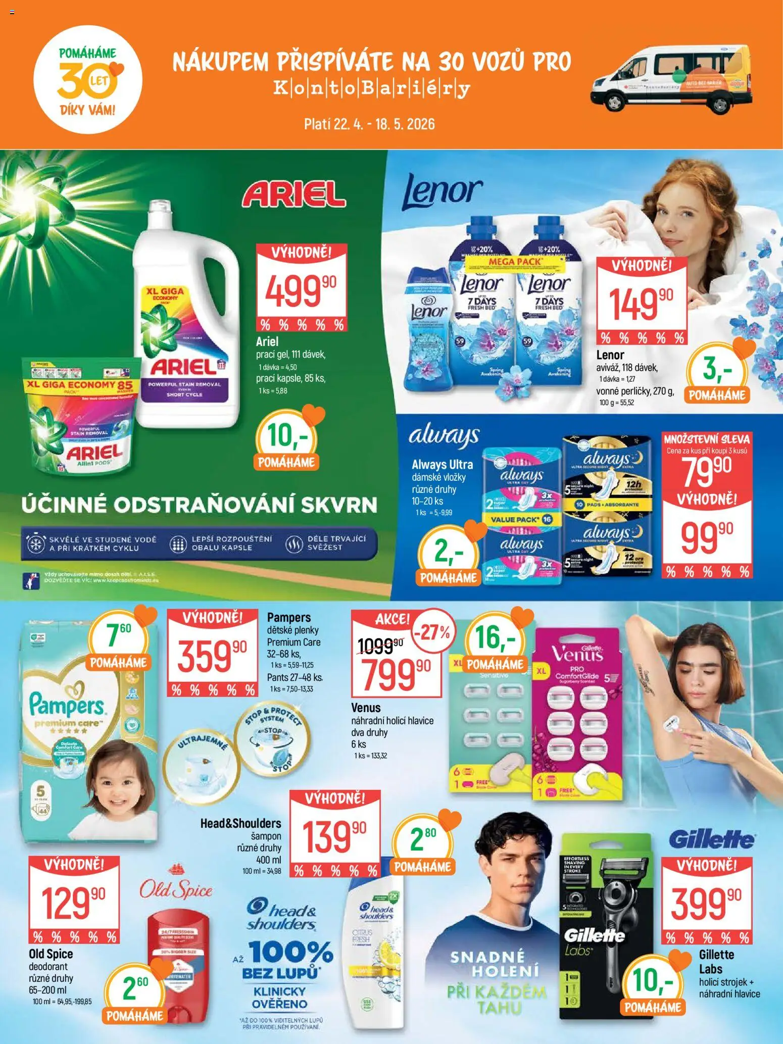 Globus leták - Plzeň od 22.04.2026 | Strana: 21 | Produkty: Deodorant, Vložky, Kapsle, Plenky