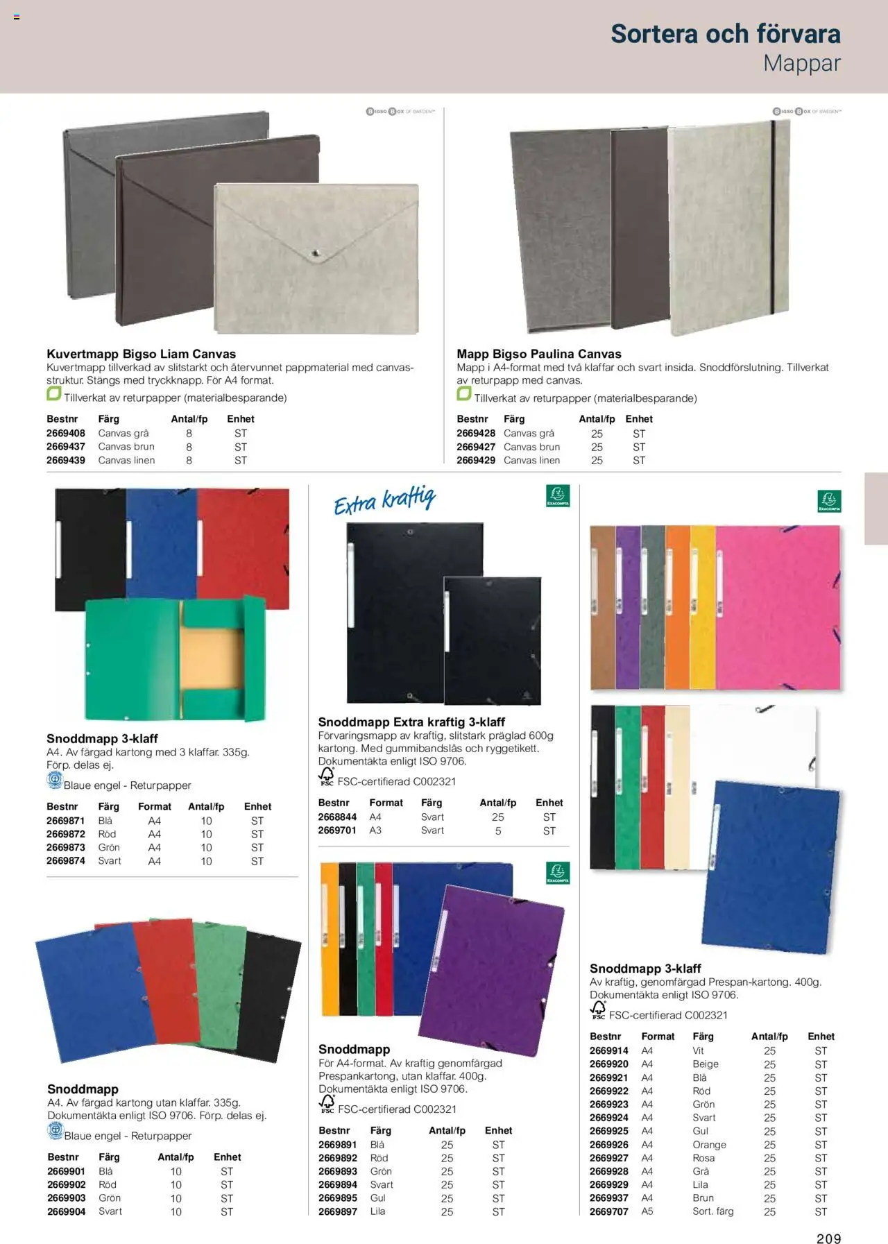 Office Depot reklamblad aktuell från 15.02.2024 | Sida: 211 | Produkter: Kartong, Mapp