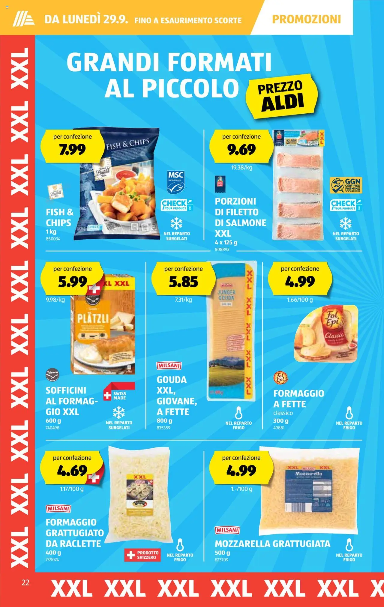 Aldi Aktionen IT – gültig ab 25.09.2025 | Seite: 23 | Produkte: Gouda, Chips, Raclette