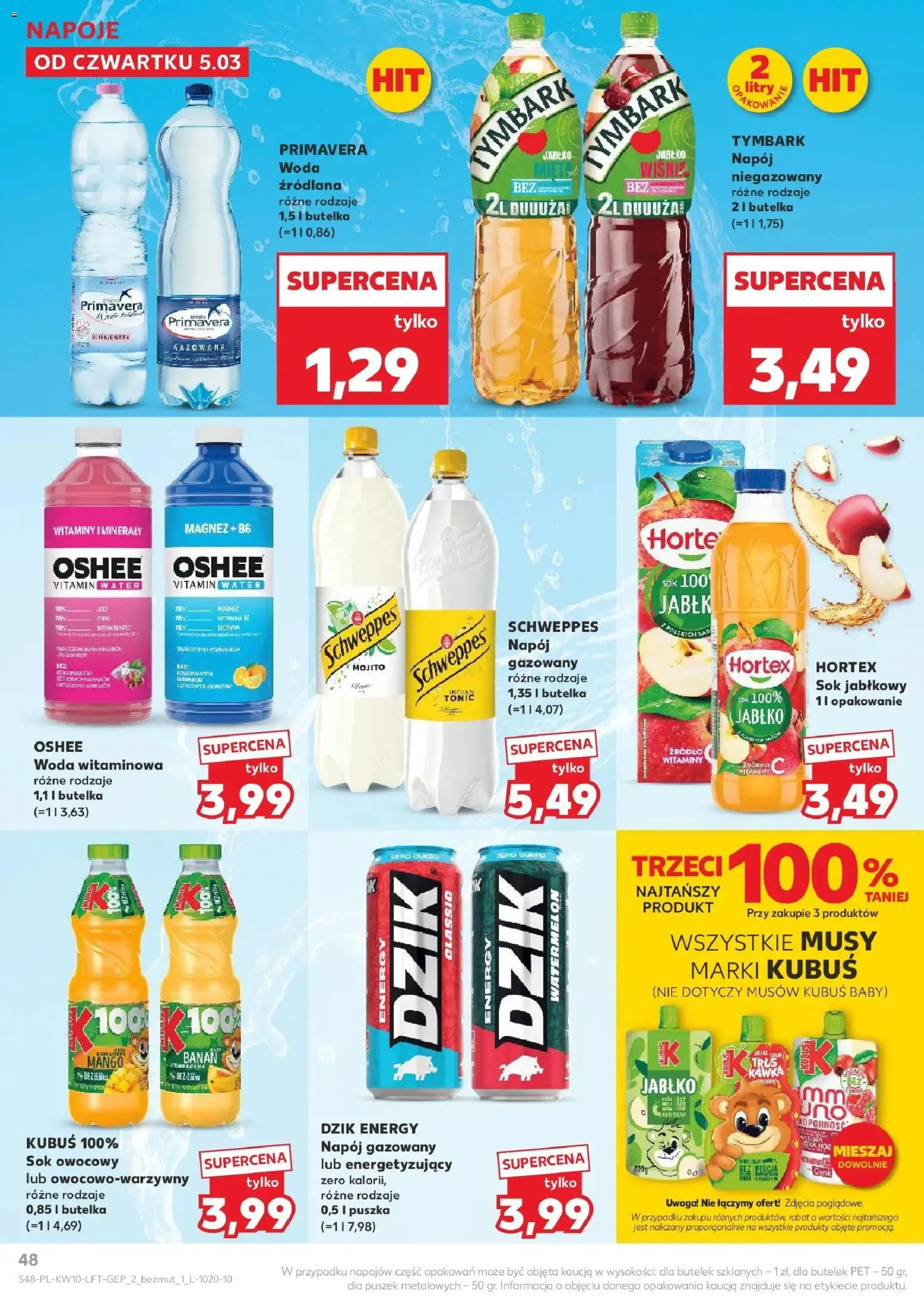 Kaufland gazetka od 05.03.2026 | Strona: 48 | Produkty: Mango, Napoje, Banan, Woda