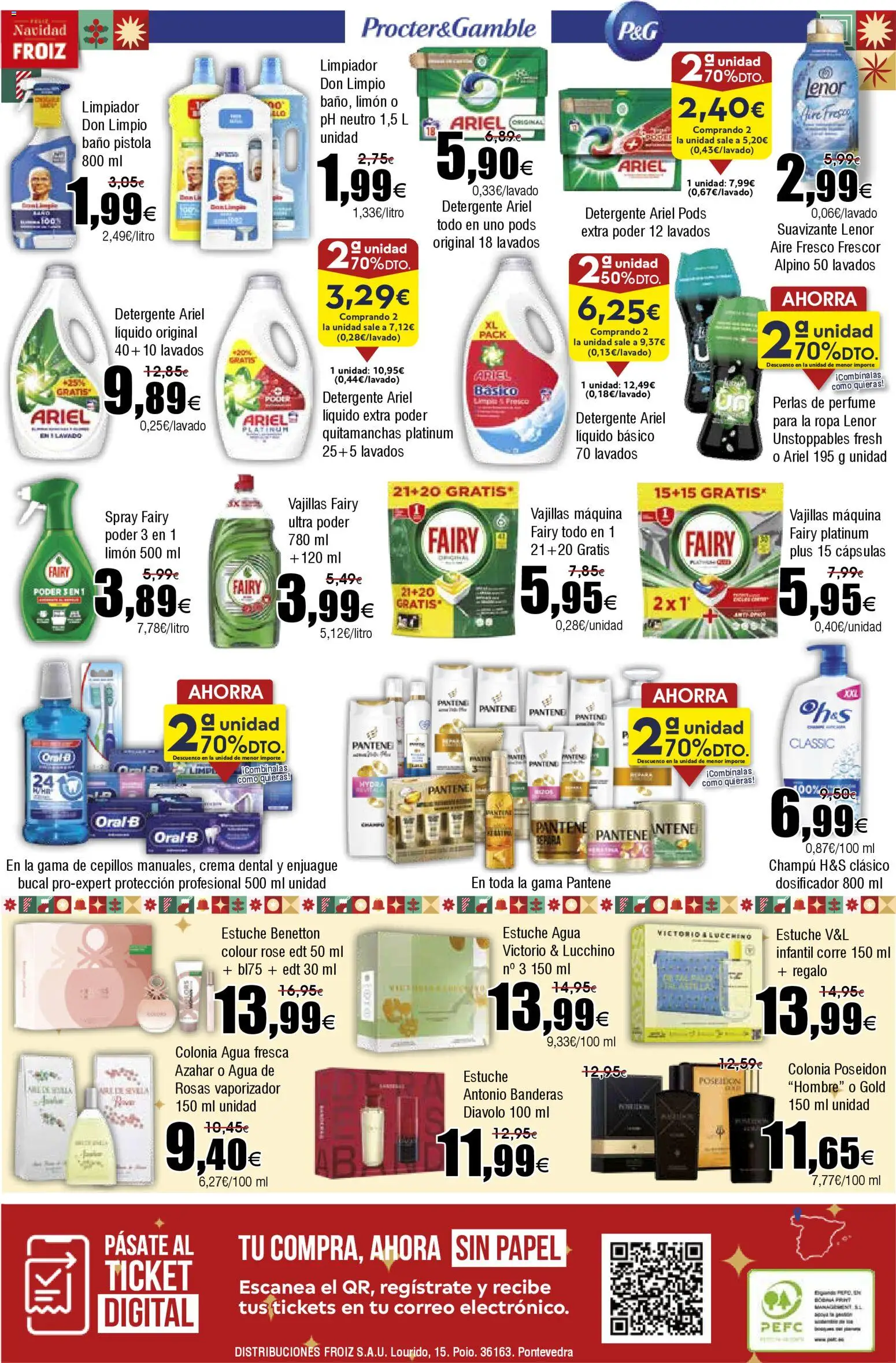 Froiz folleto │ válido desde el 18.12.2025 | Página: 20 | Productos: Colonia, Quitamanchas, Detergente, Crema