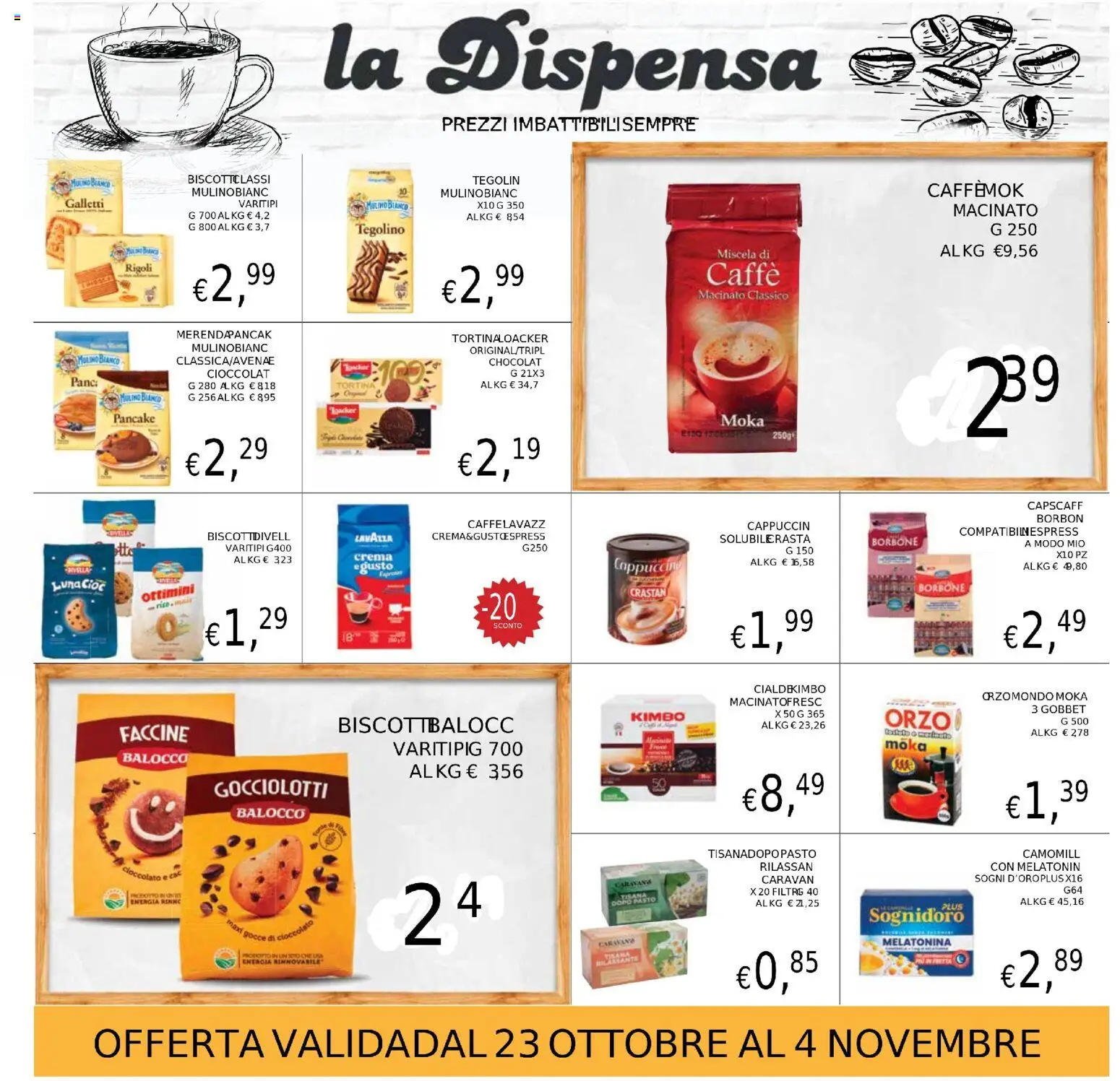 Volantino Coal del 23.10.2025 | Pagina: 19 | Prodotti: Caffè, Cioccolato, Lavazza, Macinato