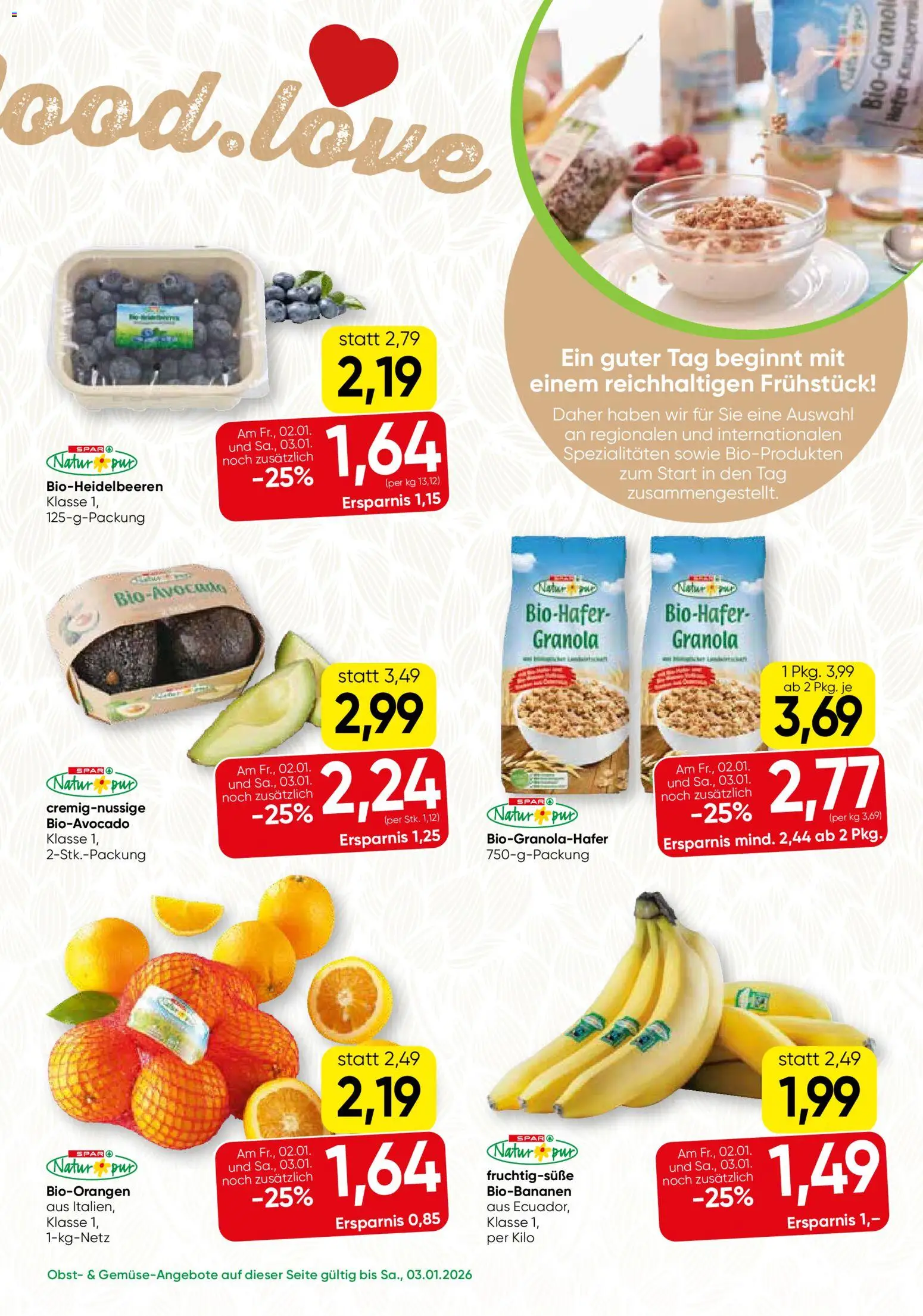 SPAR Gourmet Flugblatt gültig ab 02.01.2026 | Seite: 9 | Produkte: Obst