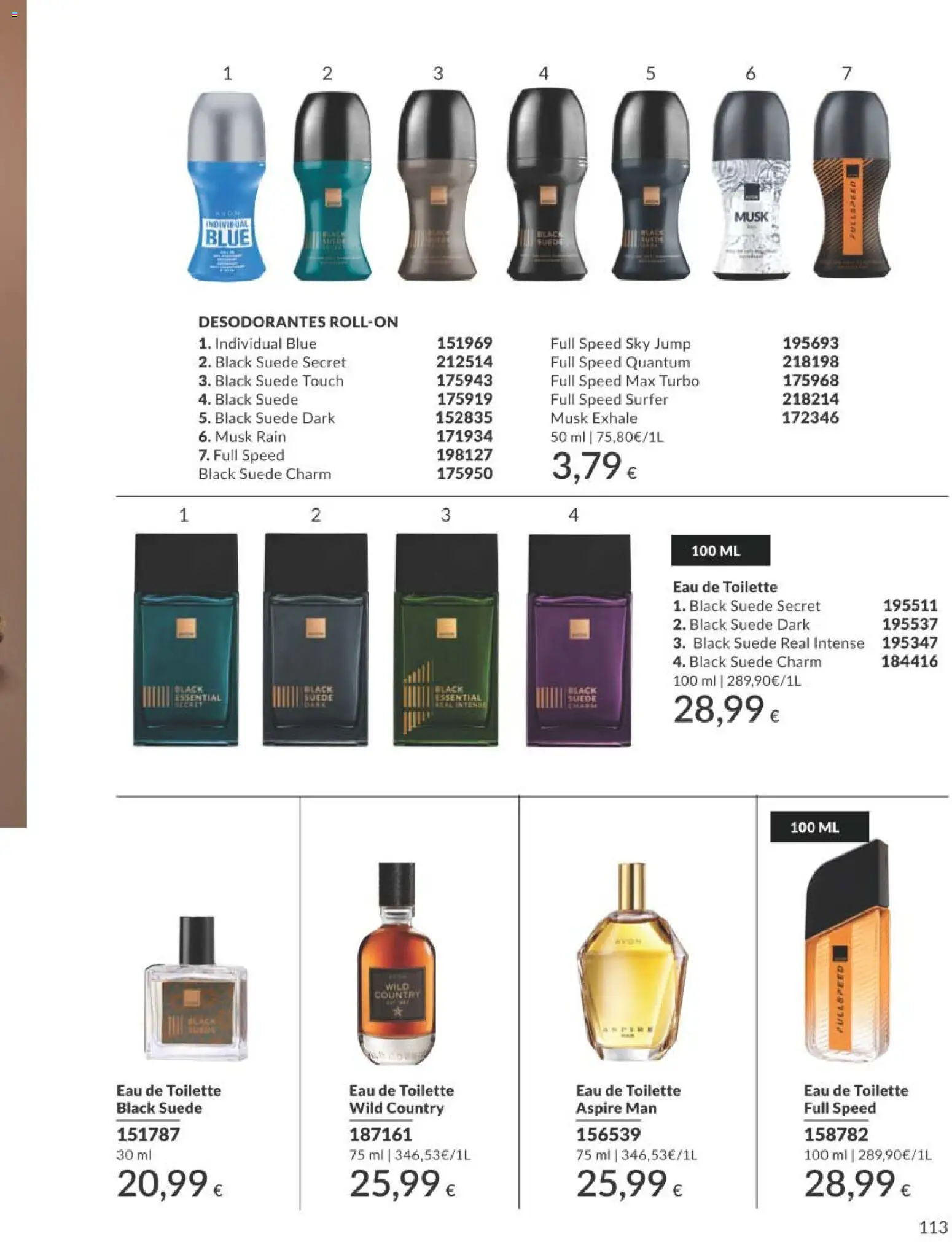 Catálogo AVON campaña 1 │ válido desde el 01.01.2026 | Página: 113 | Productos: Eau de toilette