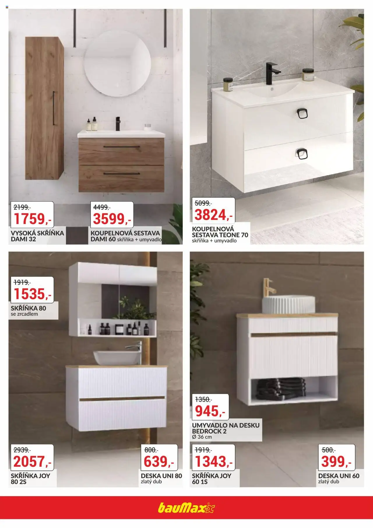 BAUMAX leták - Dny koupelen od 16.10.2025 | Strana: 10 | Produkty: Skříňka, Umyvadlo