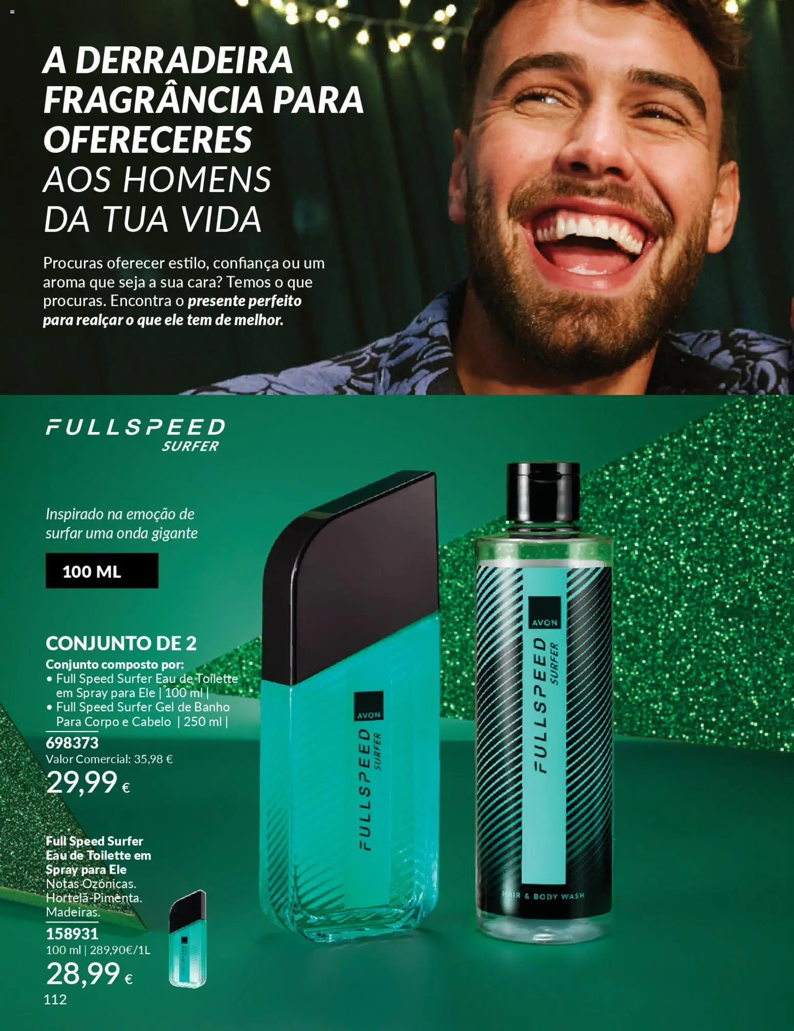 Catálogo Avon Campanha 11 Black Friday │ válido de 01.11.2025 | Página: 112 | Produtos: Fragrância, Eau de toilette, Gel de banho, Banho