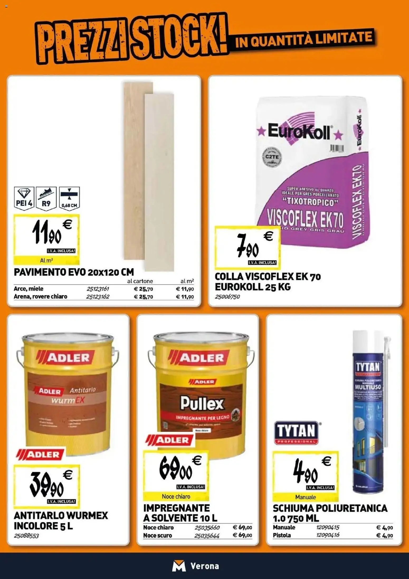 Volantino TECNOMAT del 19.02.2026 | Pagina: 12 | Prodotti: Pavimento, Impregnante, Colla, Miele