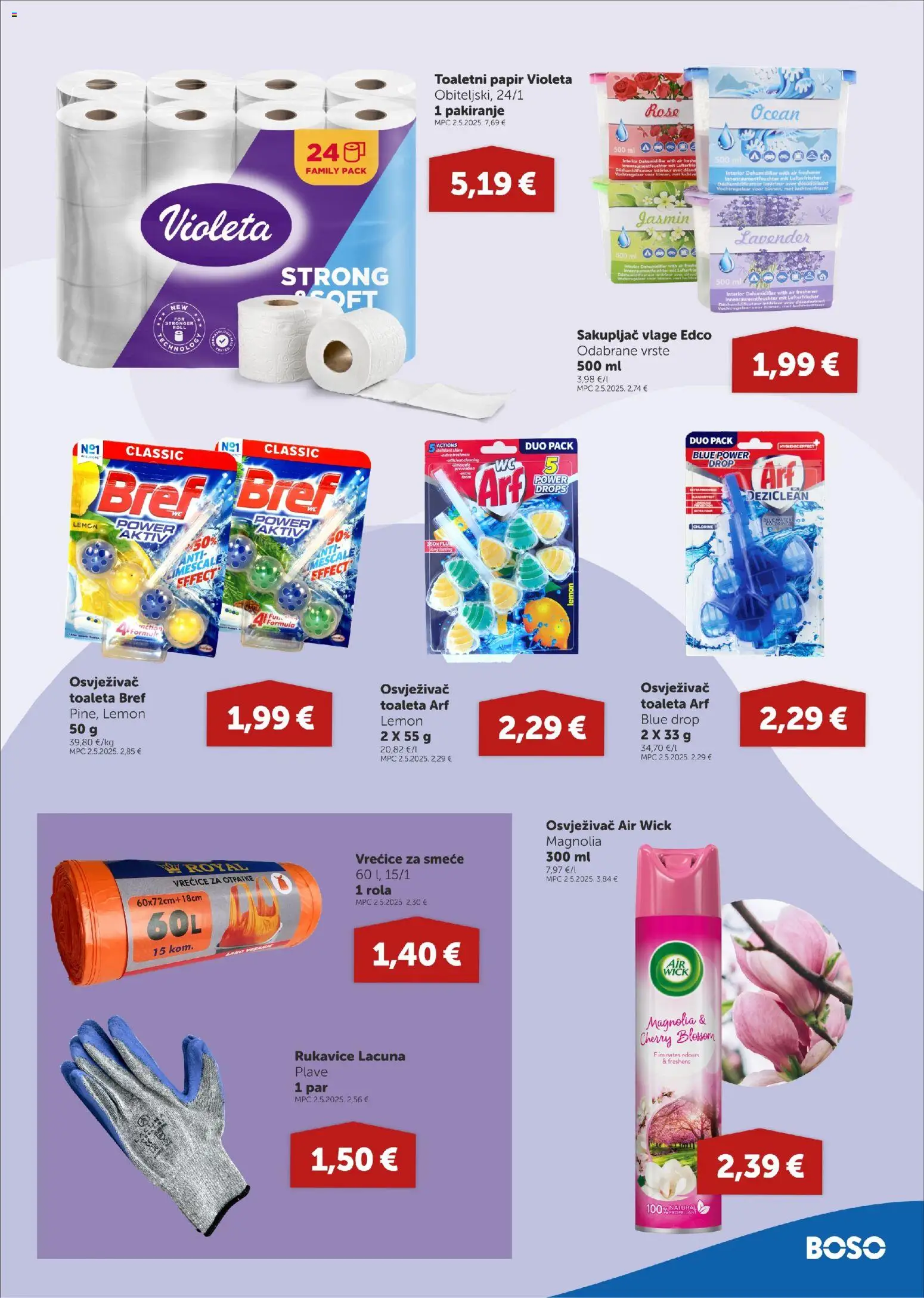 Boso katalog | vrijedi od 23.10.2025 | Stranica: 17 | Proizvodi: Toaletni papir, Rukavice, Violeta, Arf