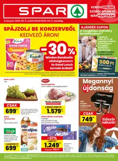 Spar Akciós újság - amely érvényes a következő dátumtól: 11.09.2025