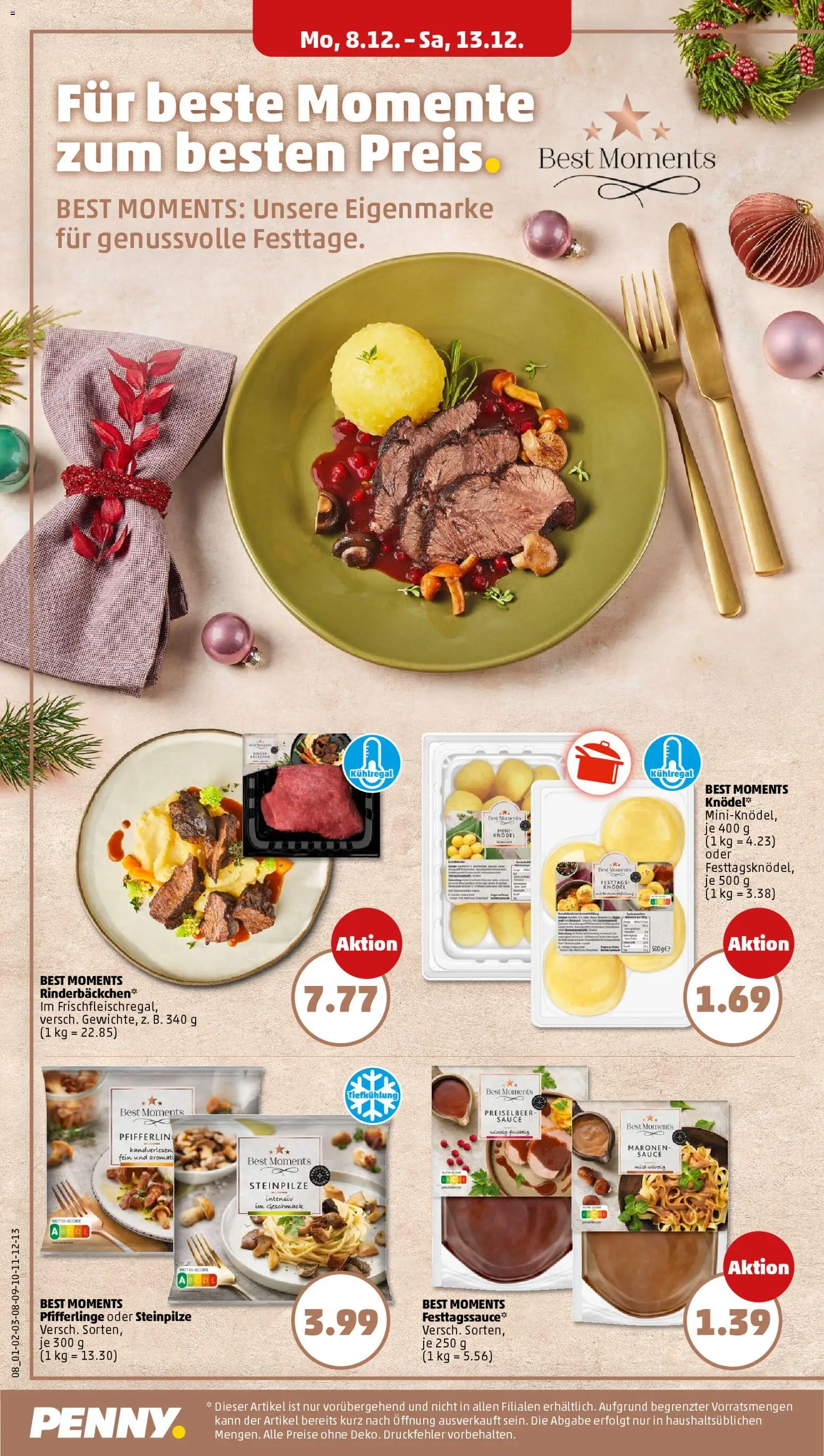 Penny Prospekt 	 – gültig ab 08.12.2025 | Seite: 10 | Produkte: Pfifferlinge
