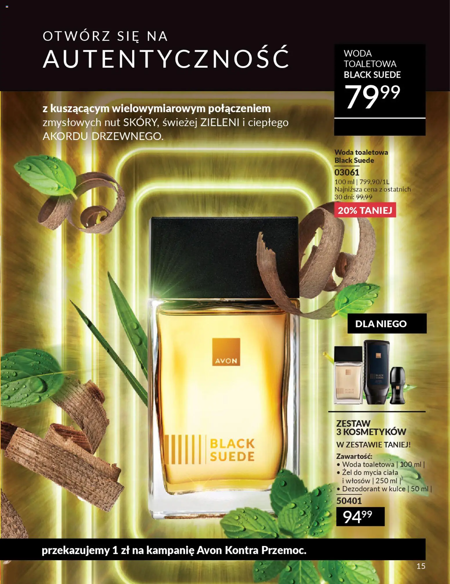 Avon Katalog 3 2026 od 01.03.2026 | Strona: 15 | Produkty: Woda toaletowa, Dezodorant, Woda