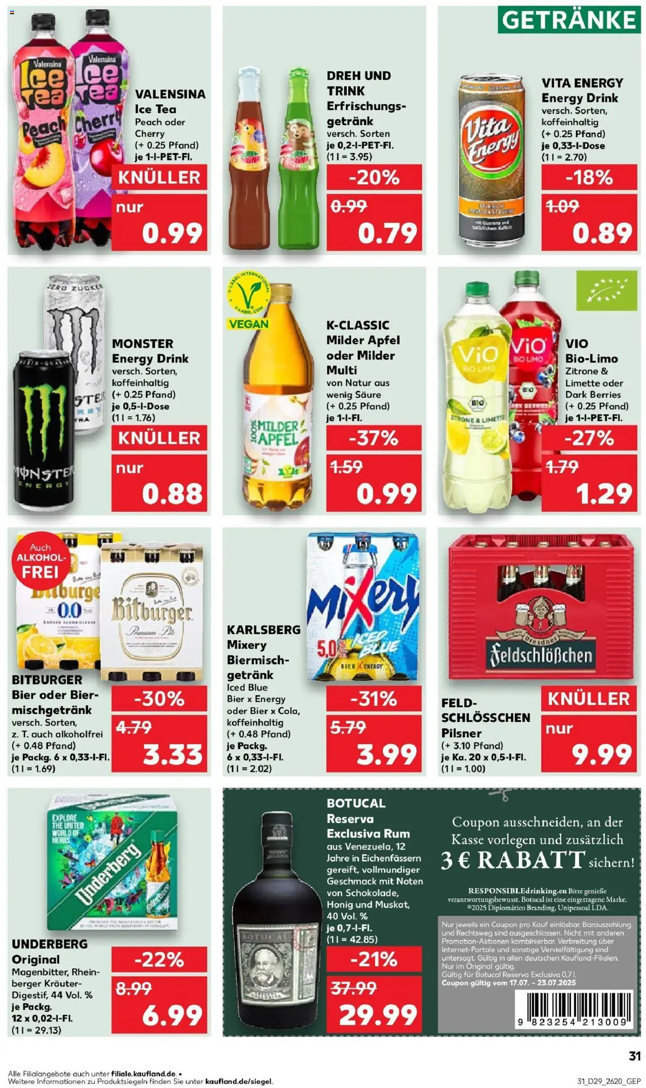 Kaufland prospekt Hoyerswerda	 - gültig ab dem 21.07.2025 | Seite: 44 | Produkte: Bitburger, Bier, Äpfel, Zitrone