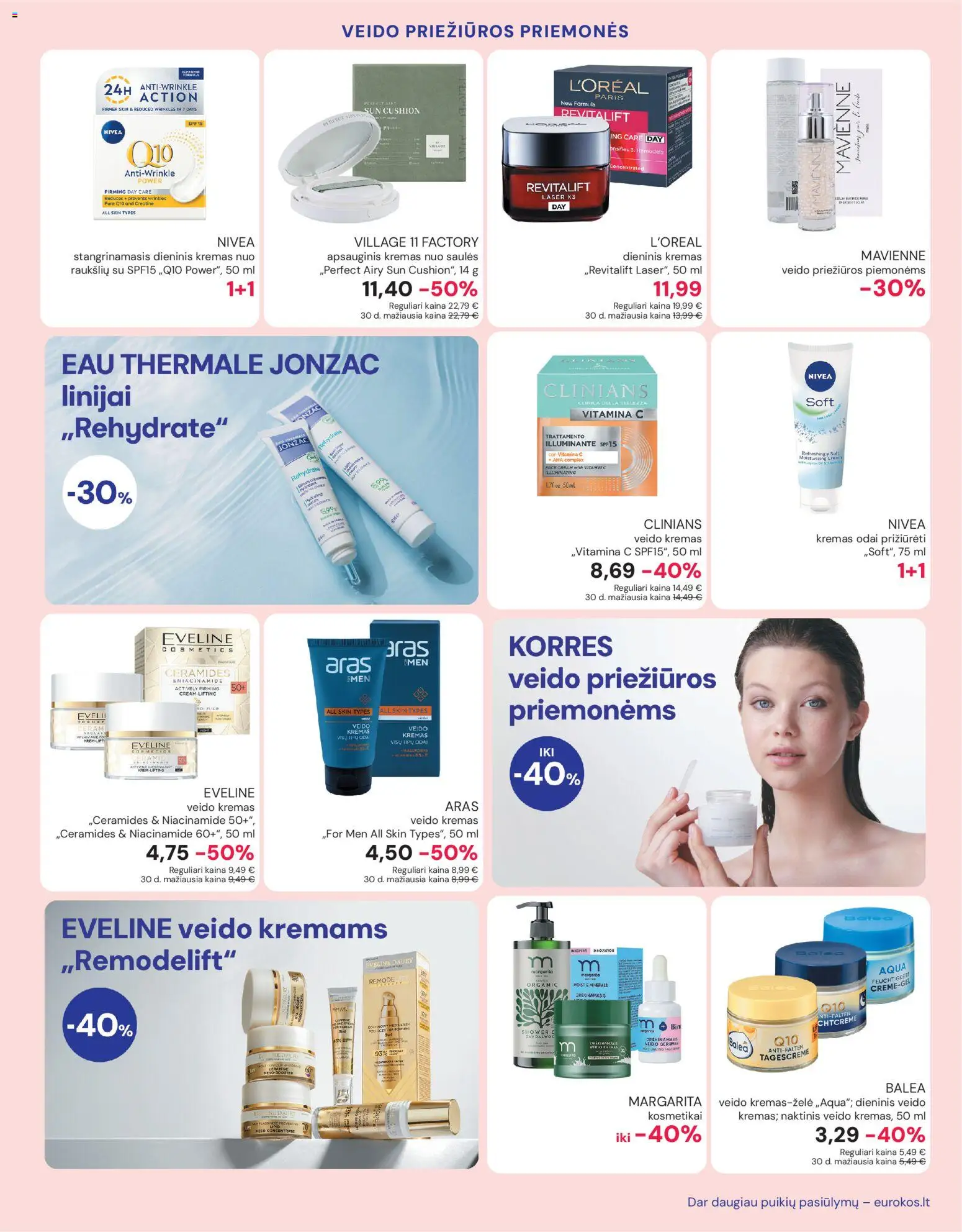 Eurokos akcijos nuo 26.02.2026 | Puslapis: 7 | Prekių: Kremas, Kremas nuo saulės