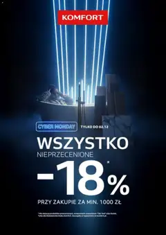 Pogląd oferty "Komfort Gazetka - Cyber Monday" - ważna od 01.12.2025