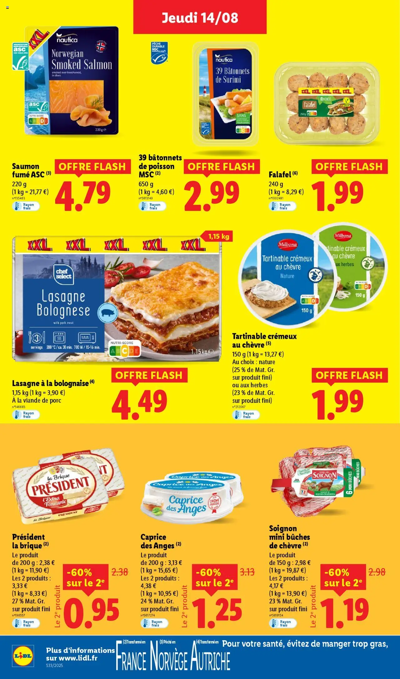  | Page: 16 | Produits: Pêche, Lait, Poisson, Saumon