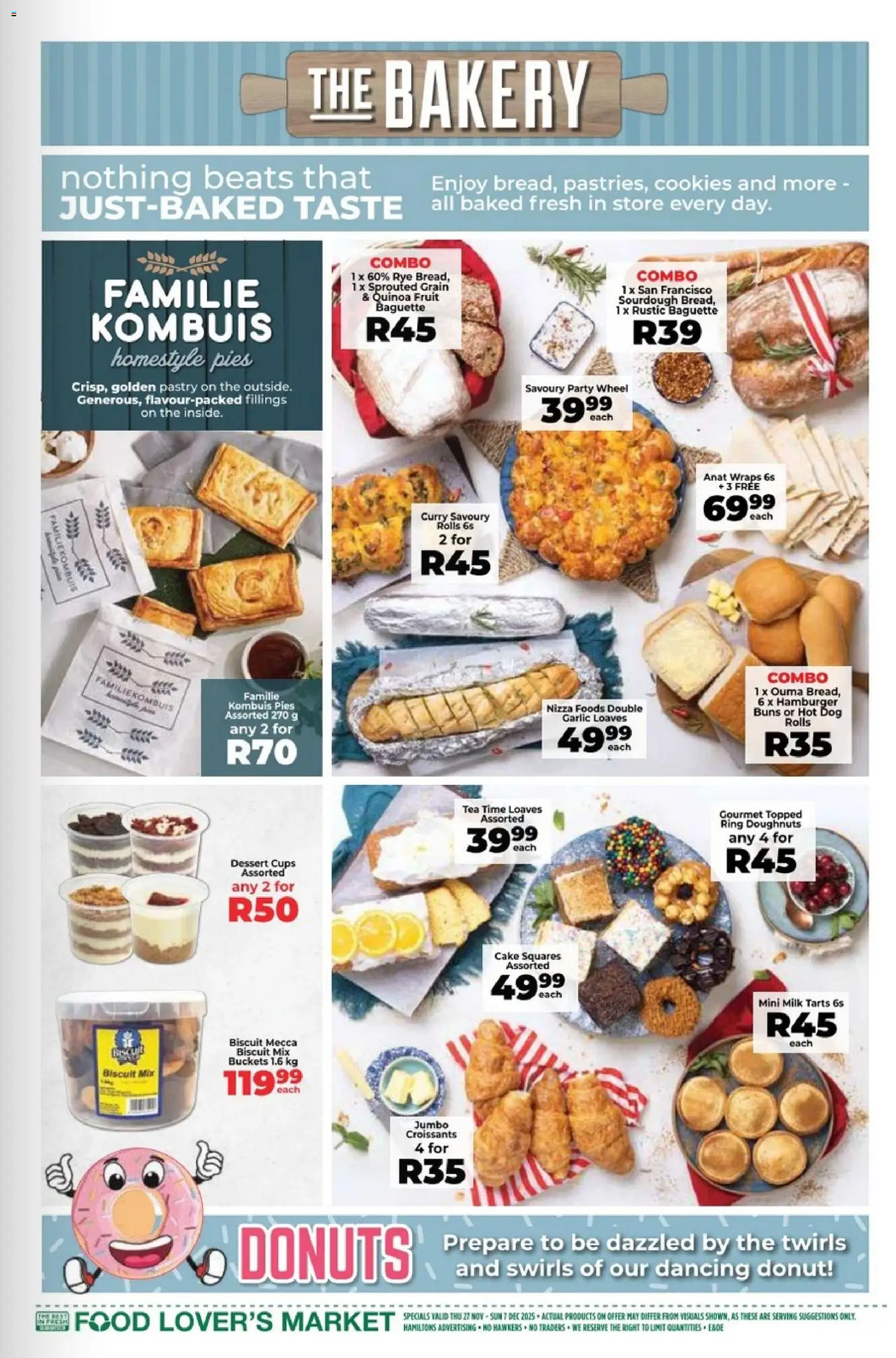 New Food Lover's Market catalogue – valid from 27.11.2025 | Page: 9 | Products: Cake, Bakery, Buns, Milk