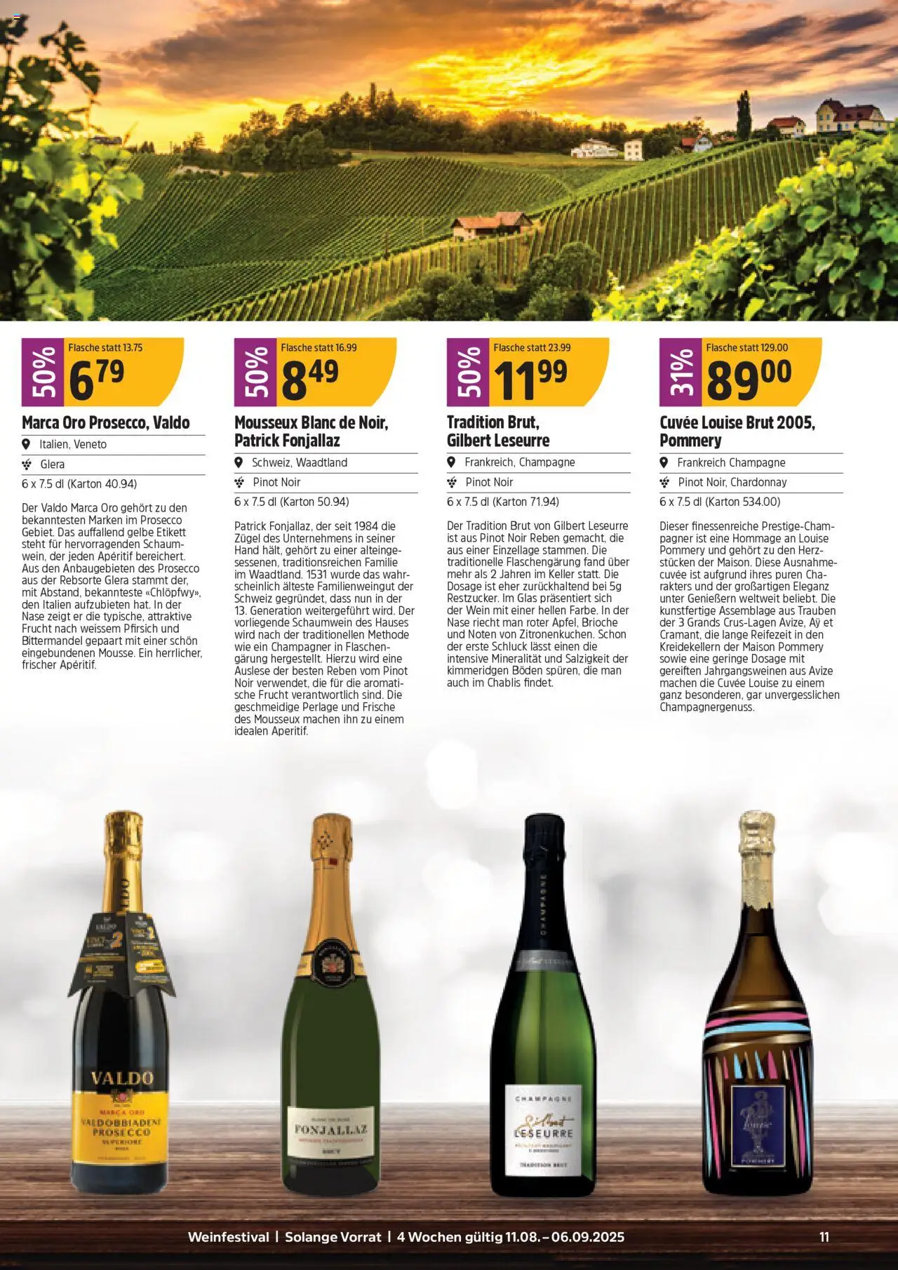 TopCC Aktionen Weinfestival ab 11.08.2025 | Seite: 11 | Produkte: Wein, Pfirsich