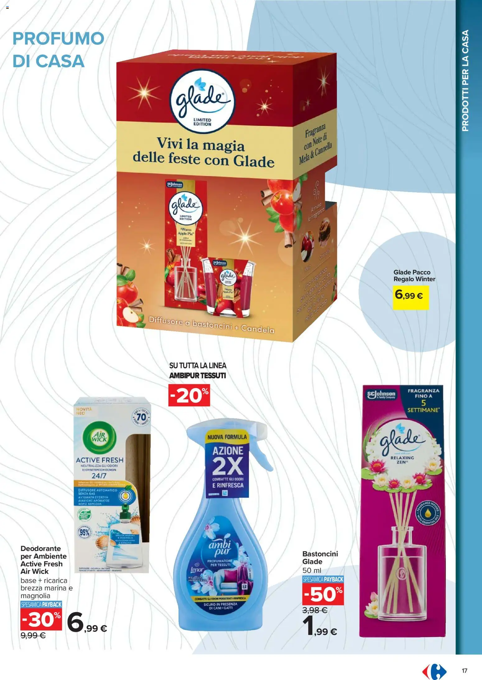 Volantino Carrefour del 07.11.2025 | Pagina: 17 | Prodotti: Deodorante, Candela, Profumo, Fragranza