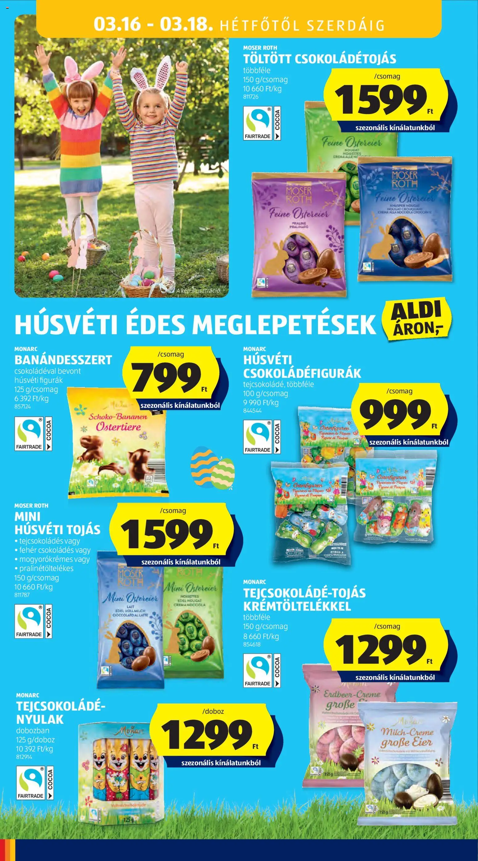 Aldi akciós ujság - amely érvényes a következő dátumtól: 12.03.2026 | Oldal: 60 | Termékek: Praliné, Tejcsokoládé, Tojás