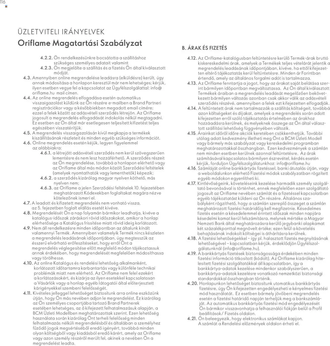 Oriflame akciós ujság - amely érvényes a következő dátumtól: 28.04.2024 | Oldal: 116