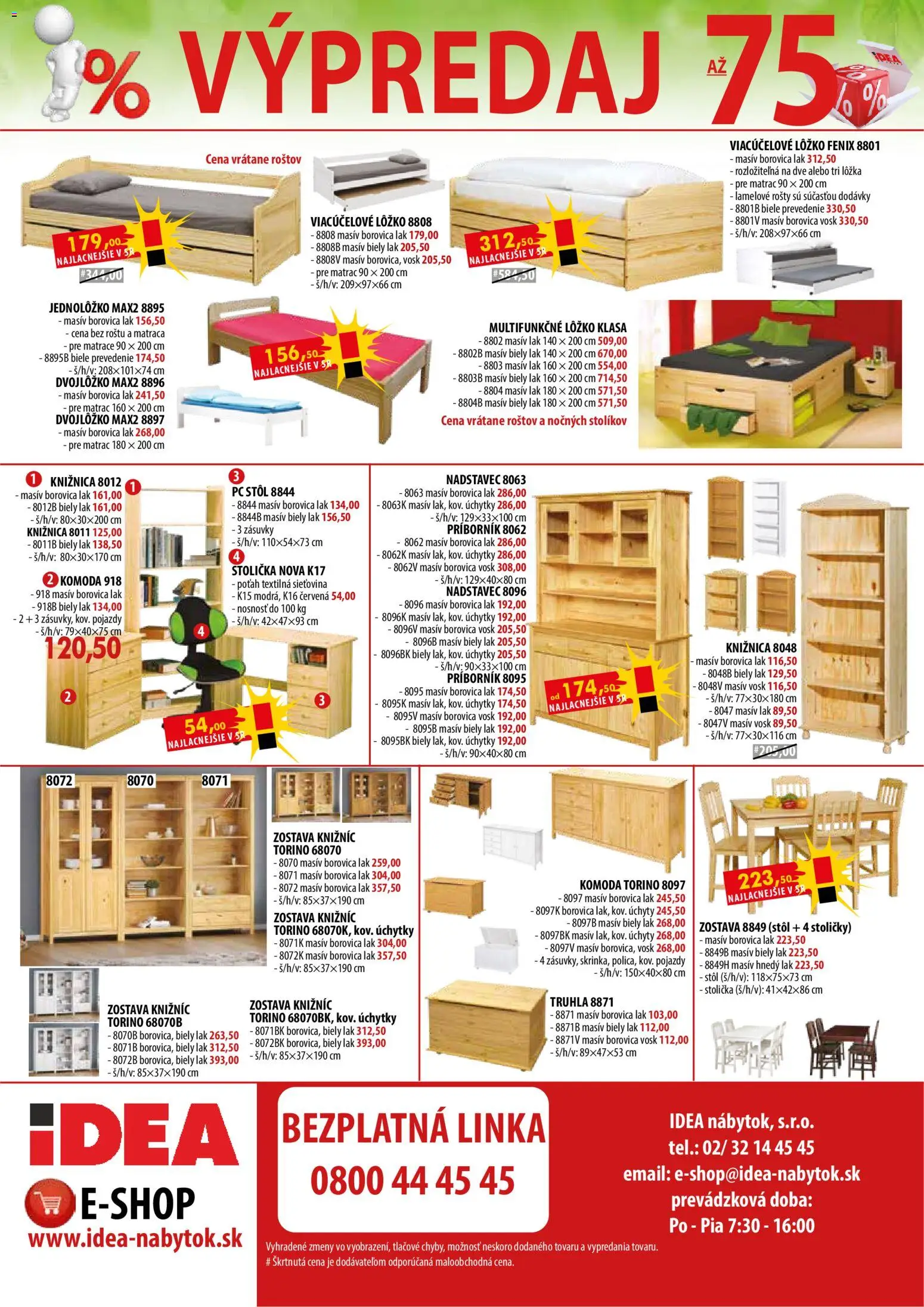 Nové IDEA nábytok akcie – leták je platný od 01.04.2026 | Strana: 4 | Produkty: Matrace, Matrac, Stoličky, Stôl