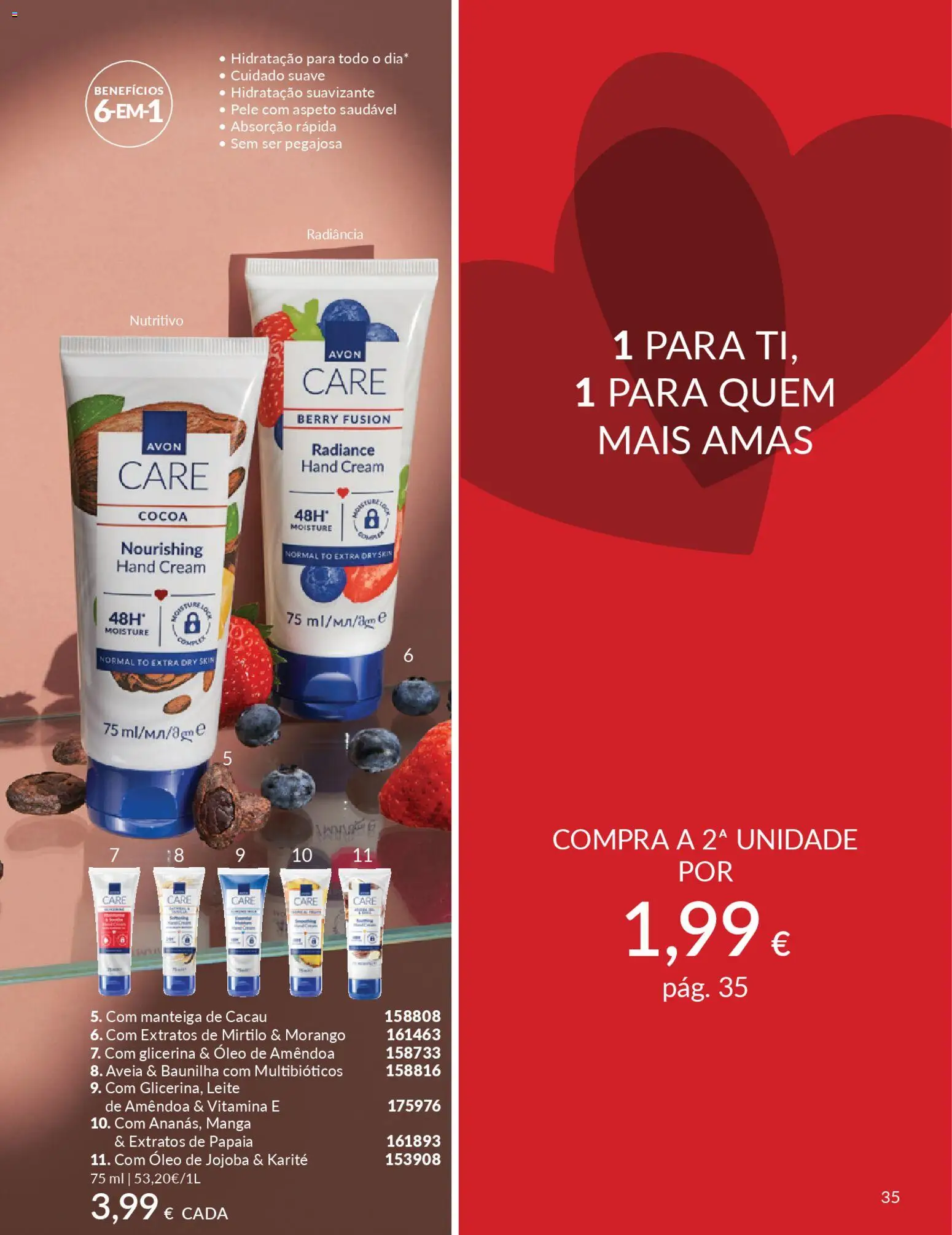Catálogo Avon Campanha 2 │ válido de 01.02.2026 | Página: 35 | Produtos: Aveia, Leite, Manteiga, Óleo