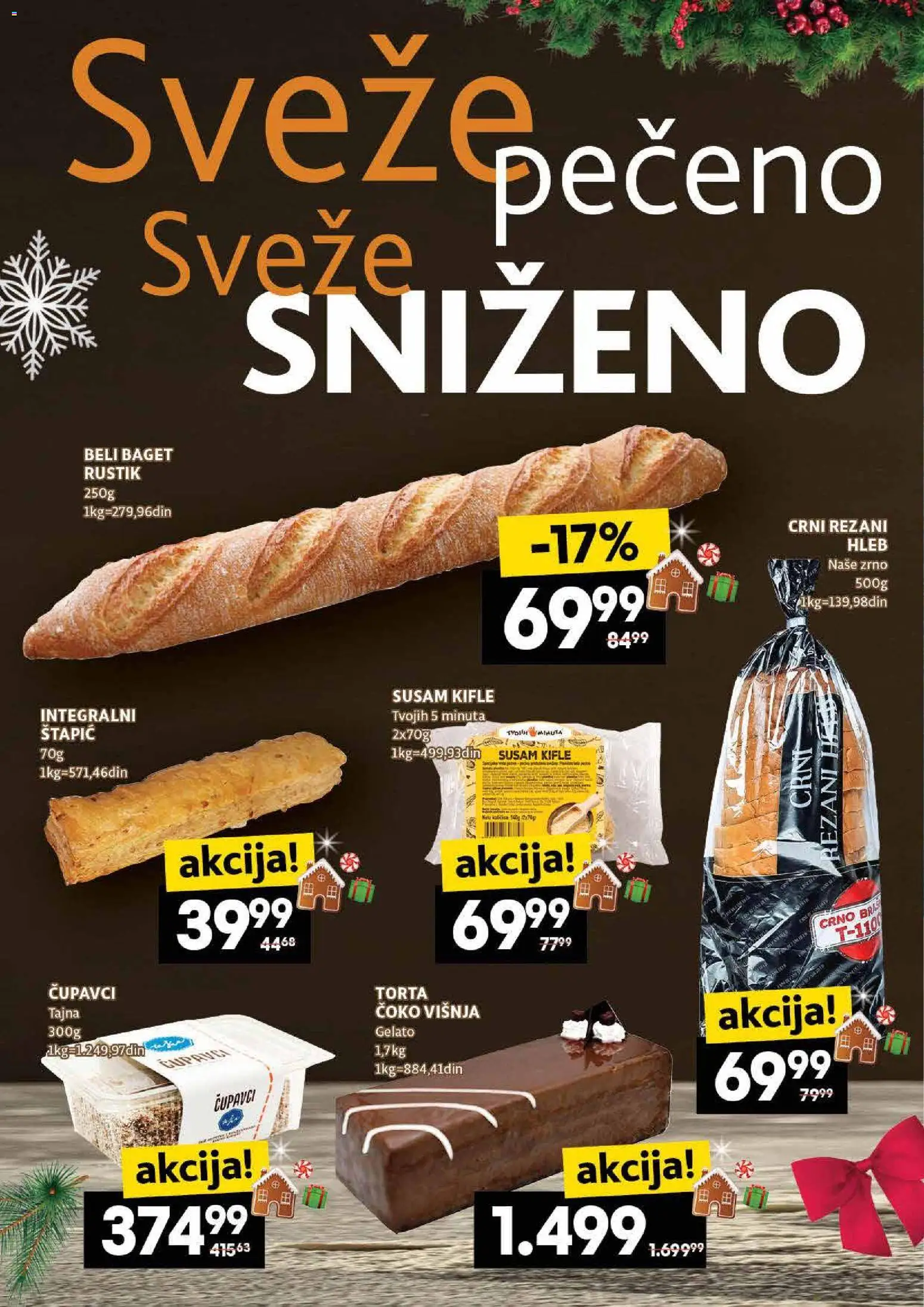 Roda katalog - važi od 18.12.2025 | Strana: 12 | Proizvode: Rezani hleb, Baget, Hleb, Torta