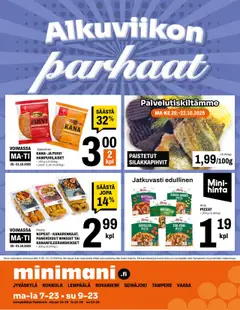 Minimani-mainoslehti voimassa 15.10.2025 alkaen | Sivu: 8