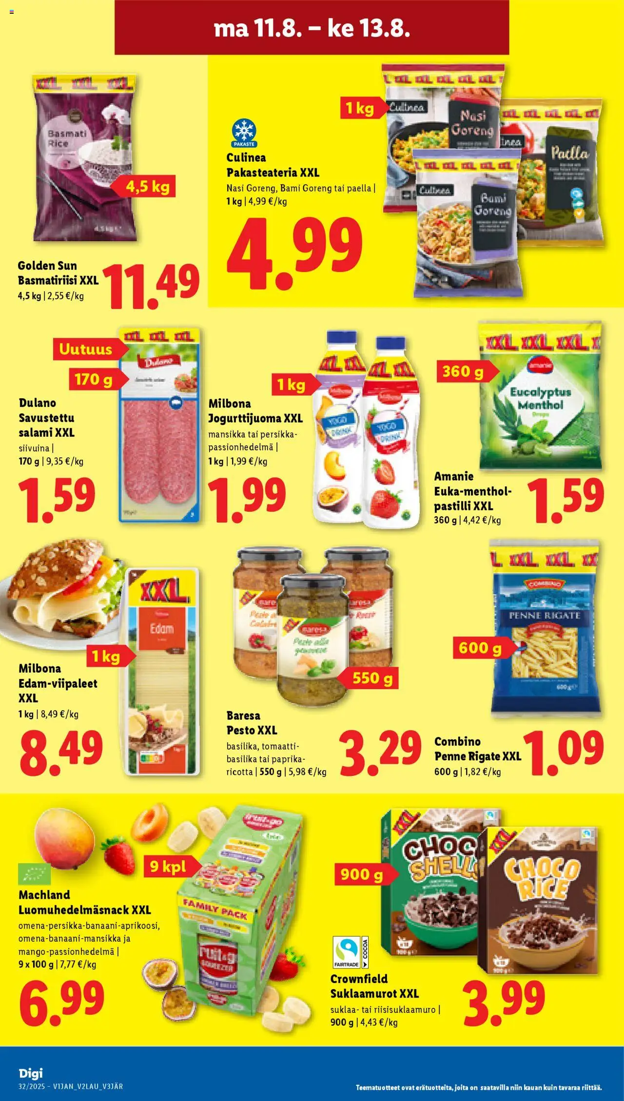  | Sivu: 28 | Tuotteet: Basilika, Paprika, Persikka, Salami