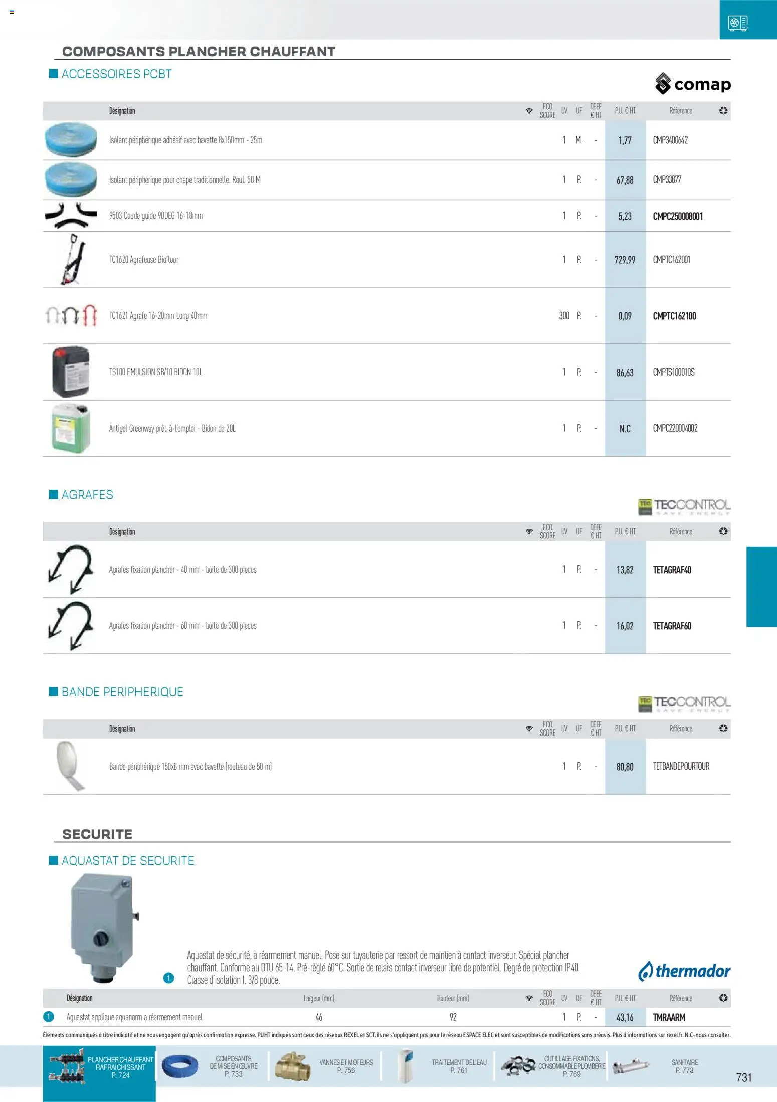 {H1} | Page: 76 | Produits: Rouleau, Agrafeuse, Agrafe, Bavette