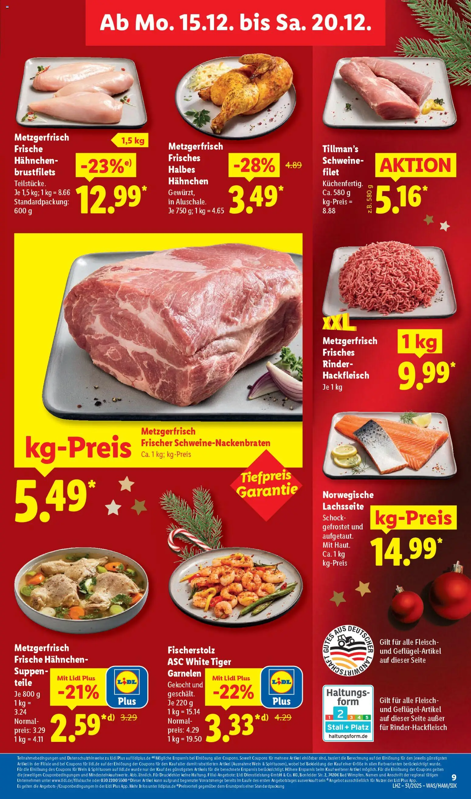 Lidl Prospekt Lüchow – gültig ab 15.12.2025 | Seite: 19 | Produkte: Bad, Garnelen, Bekleidung, Wein