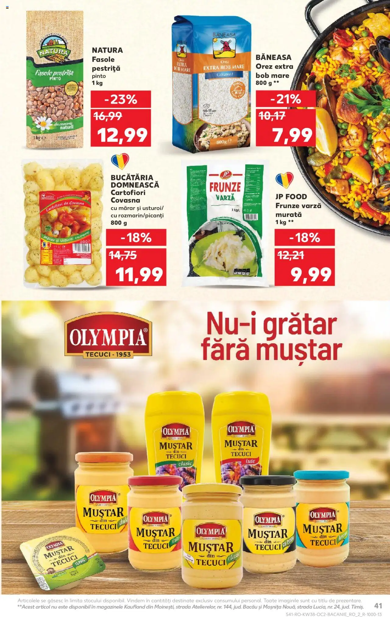 Noul catalog Kaufland – valabil de la 17.09.2025 | Pagină: 41 | Produse: Varză, Mărar, Orez, Muștar