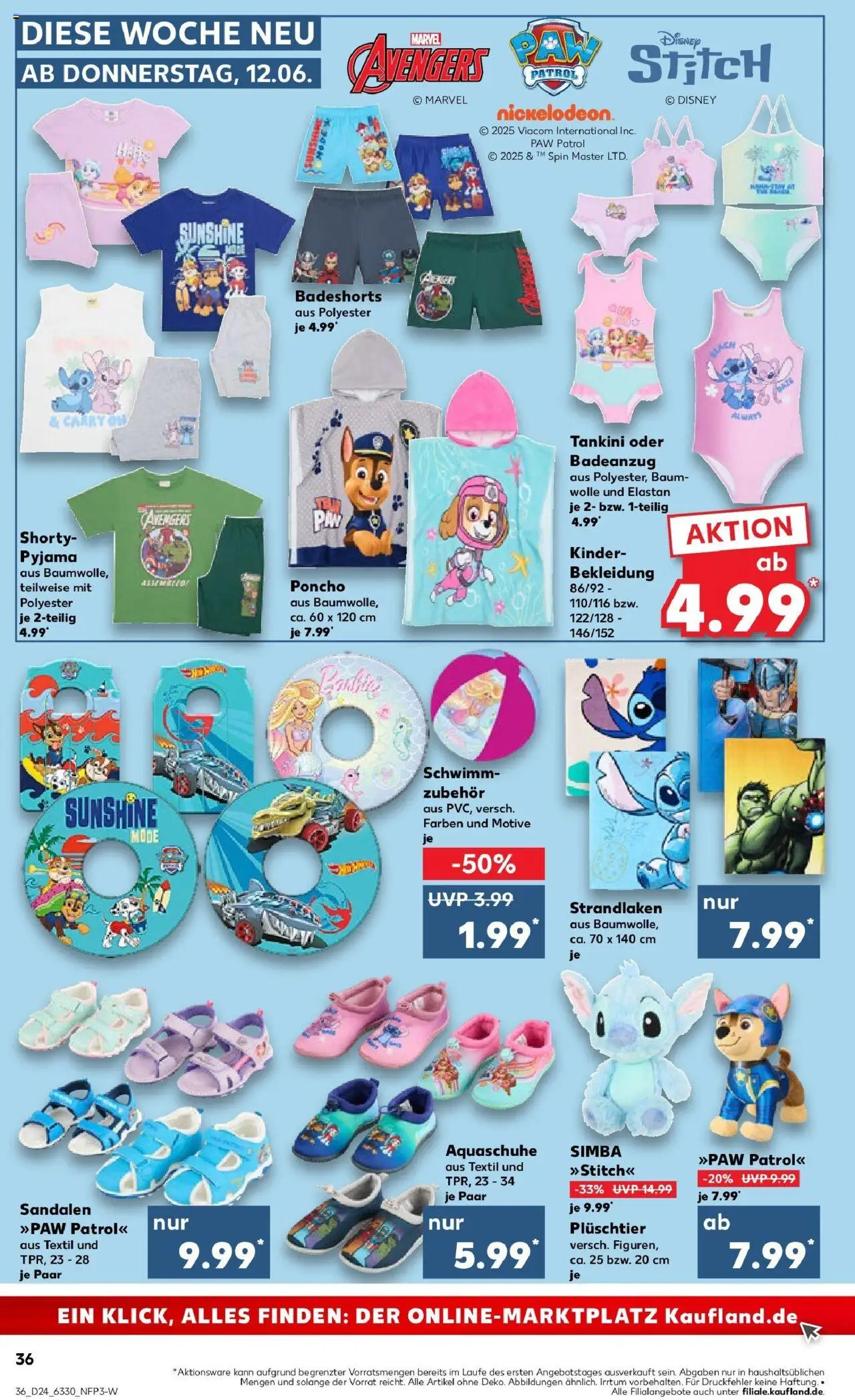 Kaufland prospekt Stadthagen	 - gültig ab dem 16.06.2025 | Seite: 51 | Produkte: Tankini, Poncho, Pyjama, Sandalen